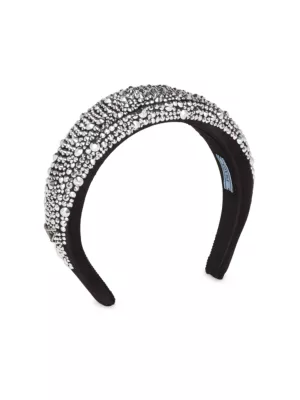 Prada Re-Nylon padded headband - White