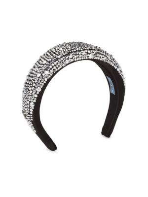 Prada Re-Nylon padded headband - White