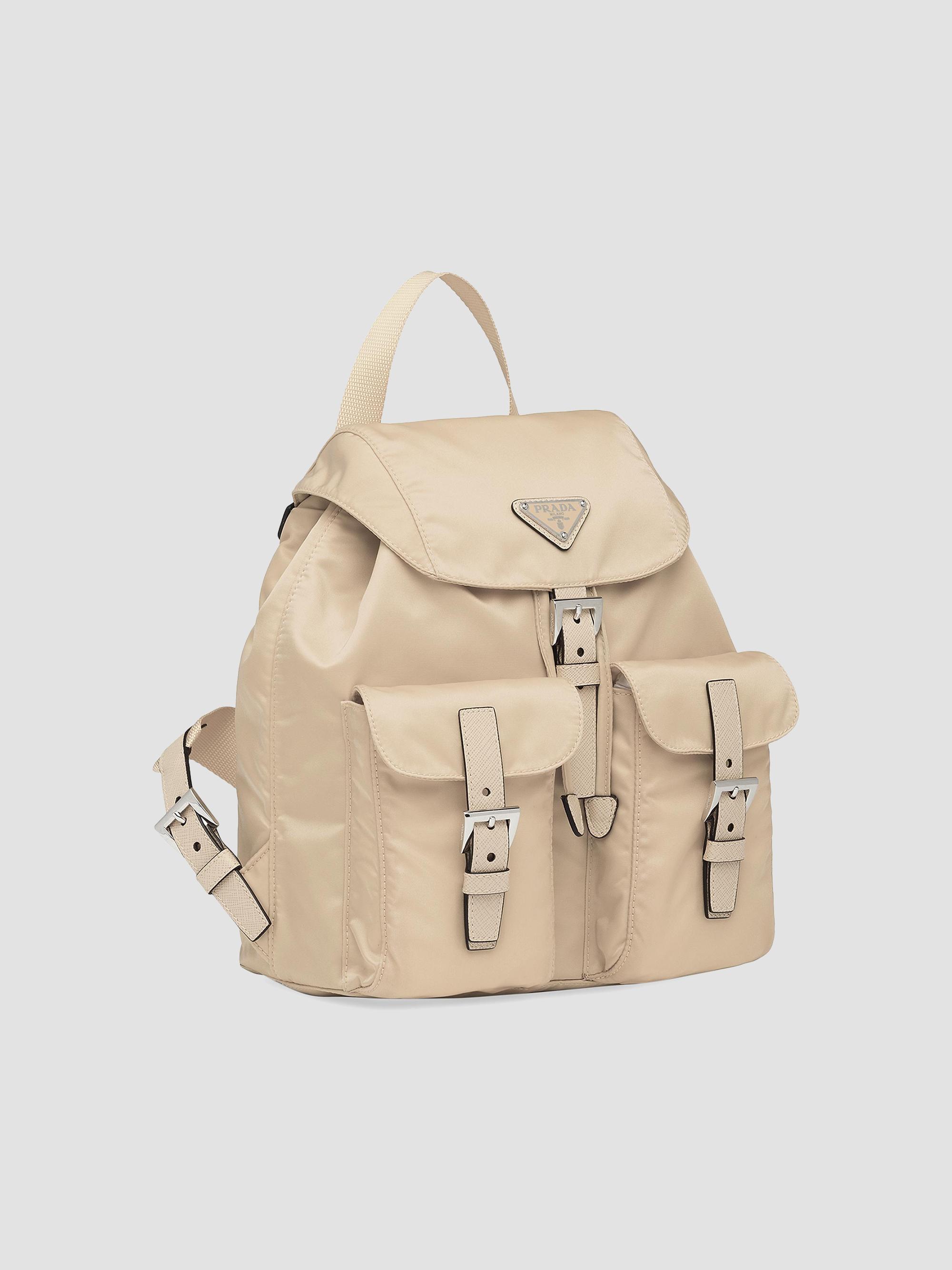 Prada Backpack Beige Desert Beige Small Re-Nylon backpack | PRADA - United States main image 4