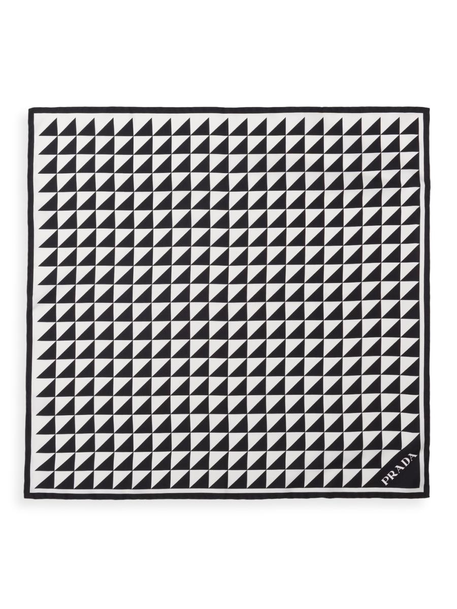 Prada Printed Silk Twill 55CM Square Scarf | Saks Fifth Avenue