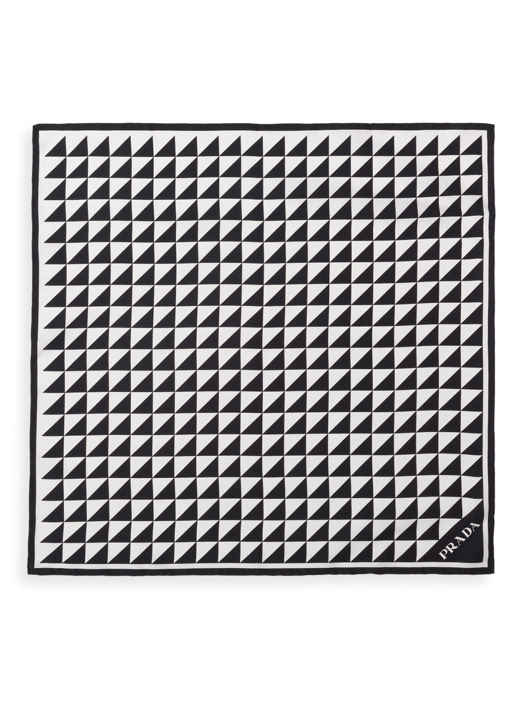 Prada Printed Silk Twill 55CM Square Scarf | Saks Fifth Avenue