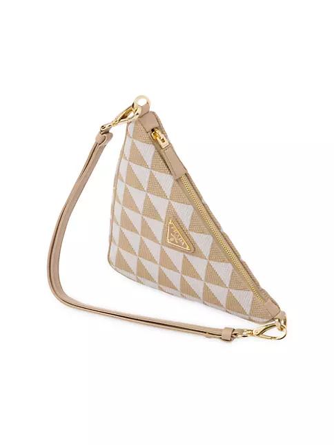 Small Jacquard Triangle Logo Bag