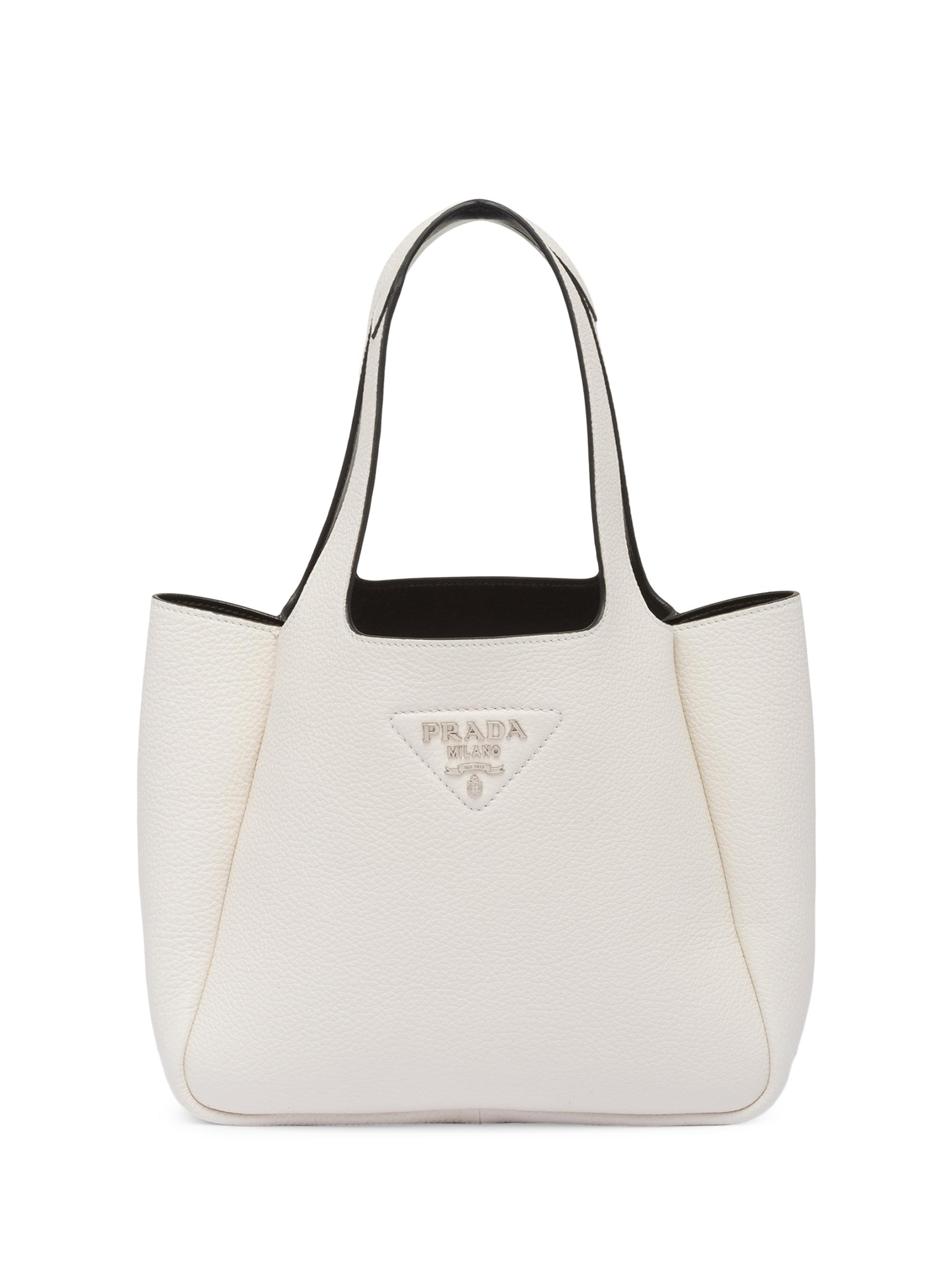 Prada Women's Leather Tote Bag - White