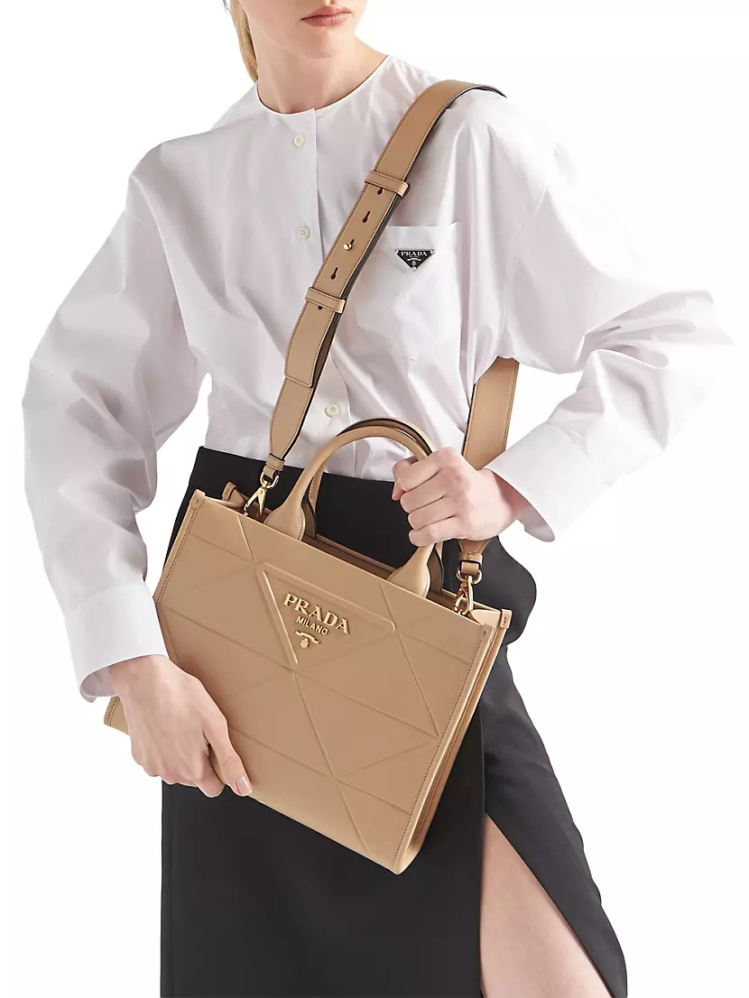 Prada Small Leather Panier Bag