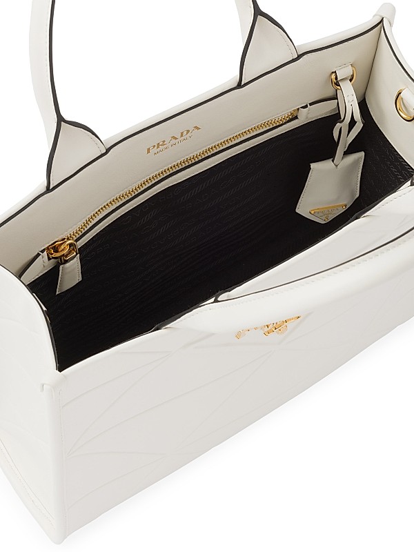 Shop Prada Small Leather Symbole Bag with Topstitching Shop Prada Small Leather Symbole Bag with Topstitching