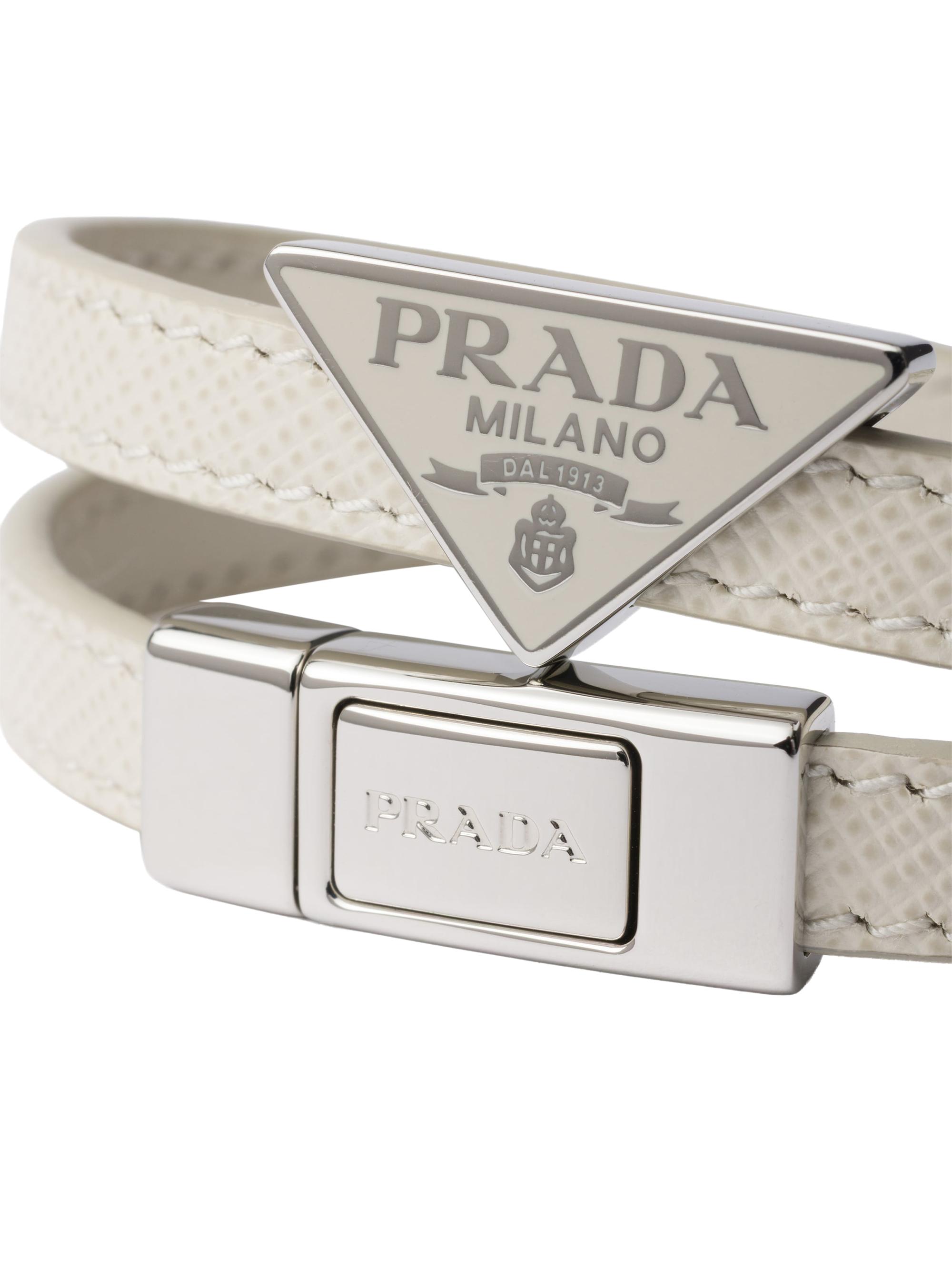 Prada Saffiano Leather Bracelet | Saks Fifth Avenue