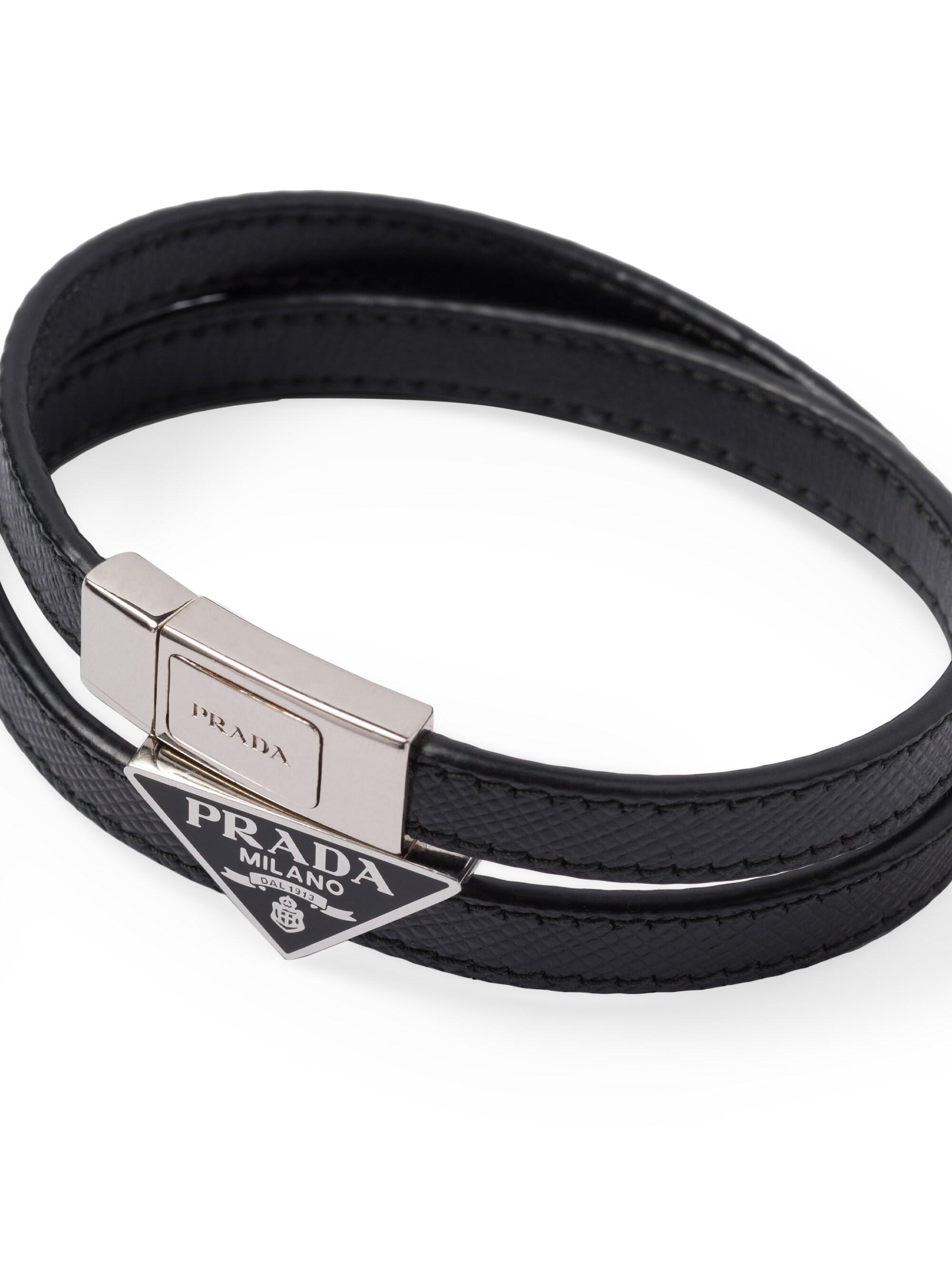 Prada Saffiano Leather Bracelet | Saks Fifth Avenue