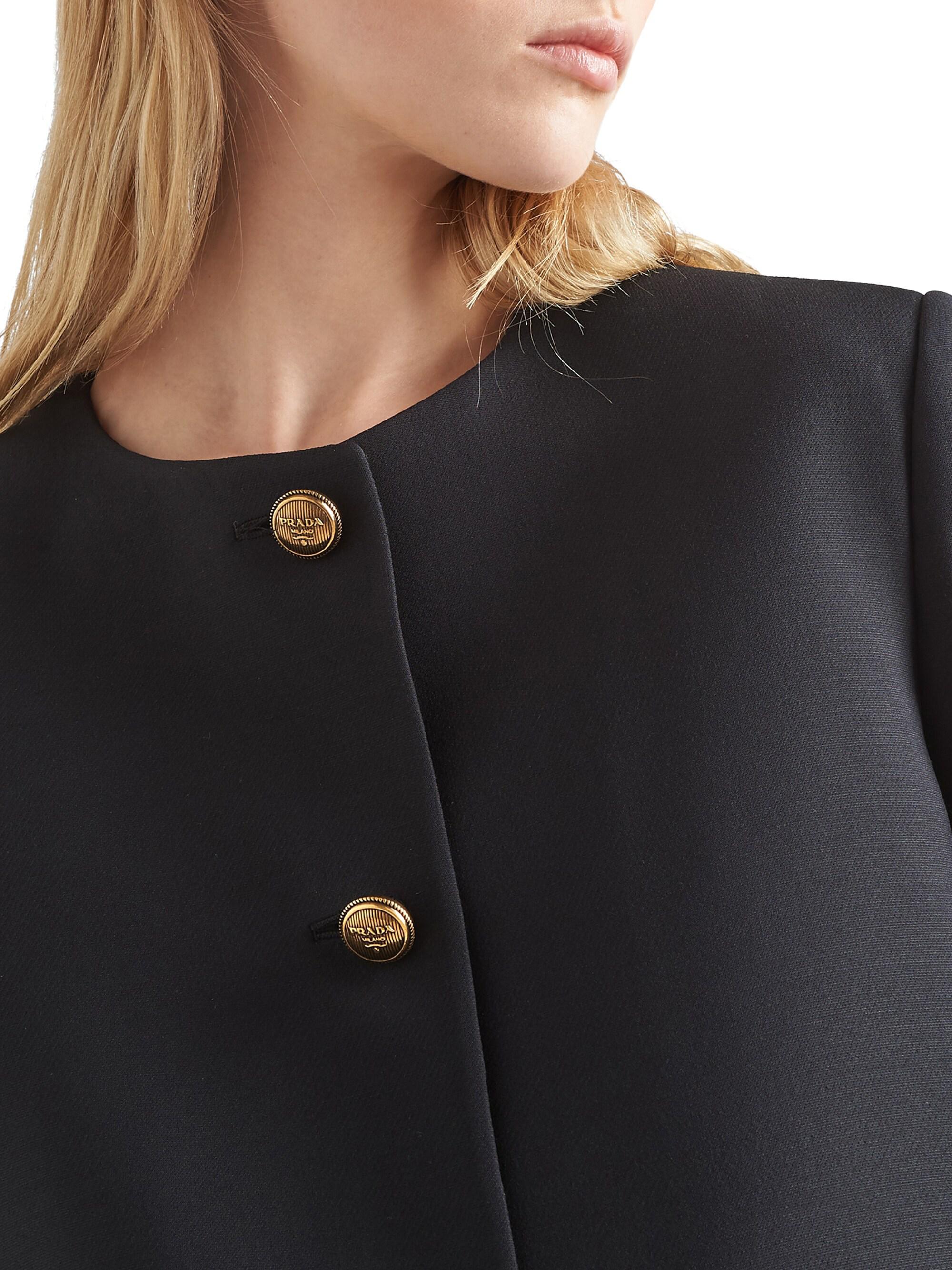 Prada Single-Breasted Tricotine Jacket | Saks Fifth Avenue