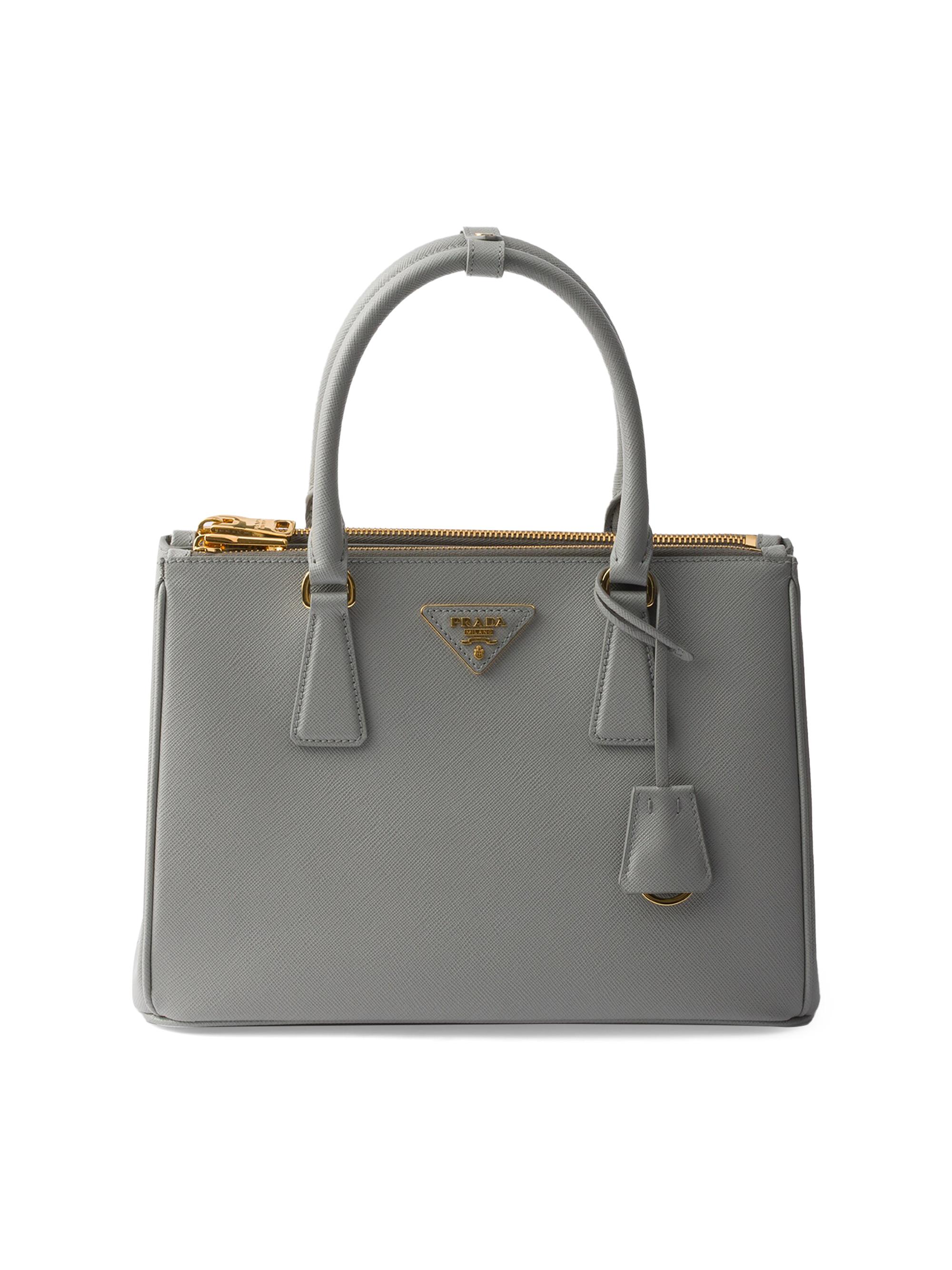 Prada Women's  Galleria Saffiano Leather Top Handle Bag Grey