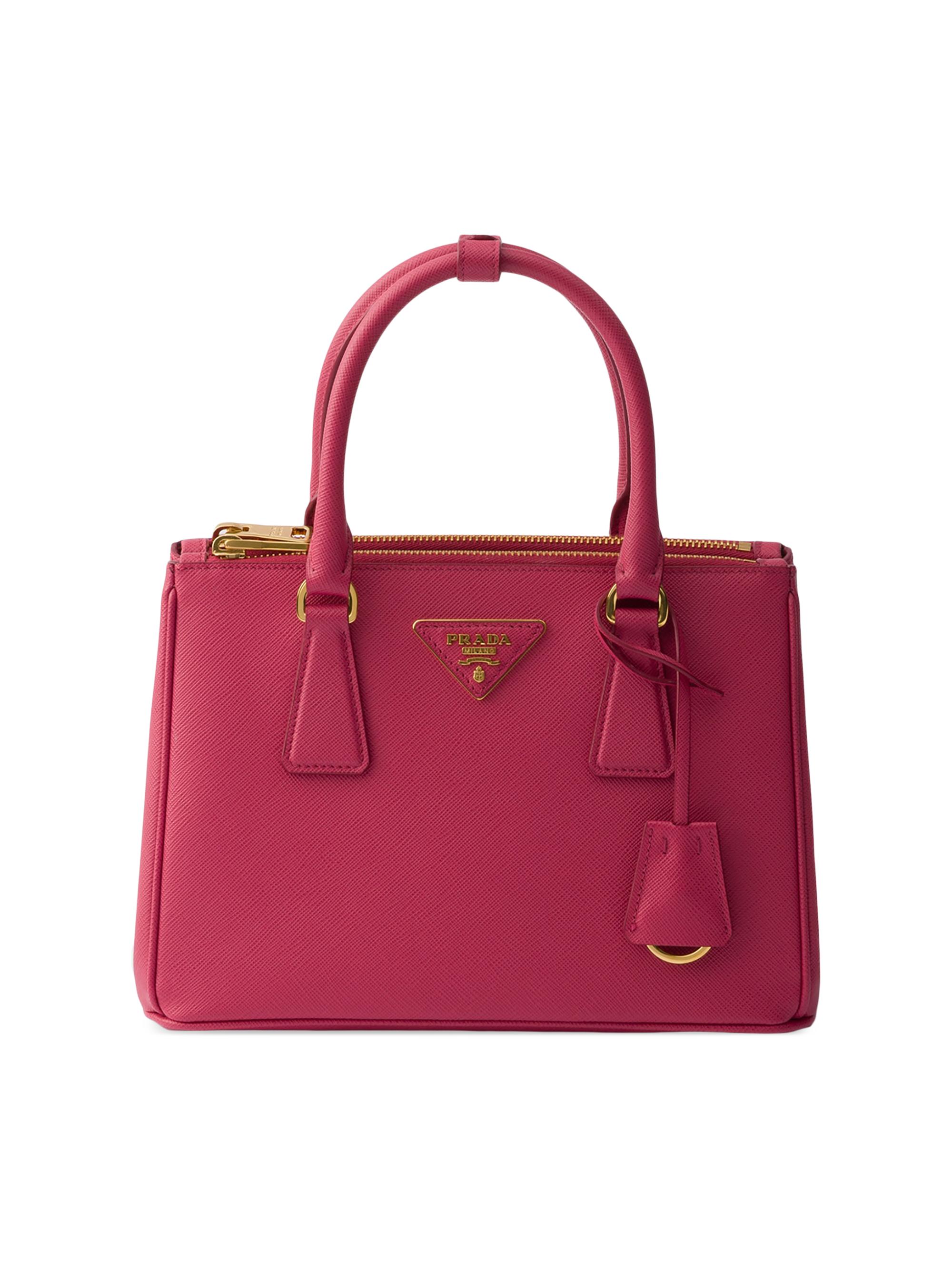 Prada Women's  Galleria Saffiano Leather Top Handle Bag - Dark Pink