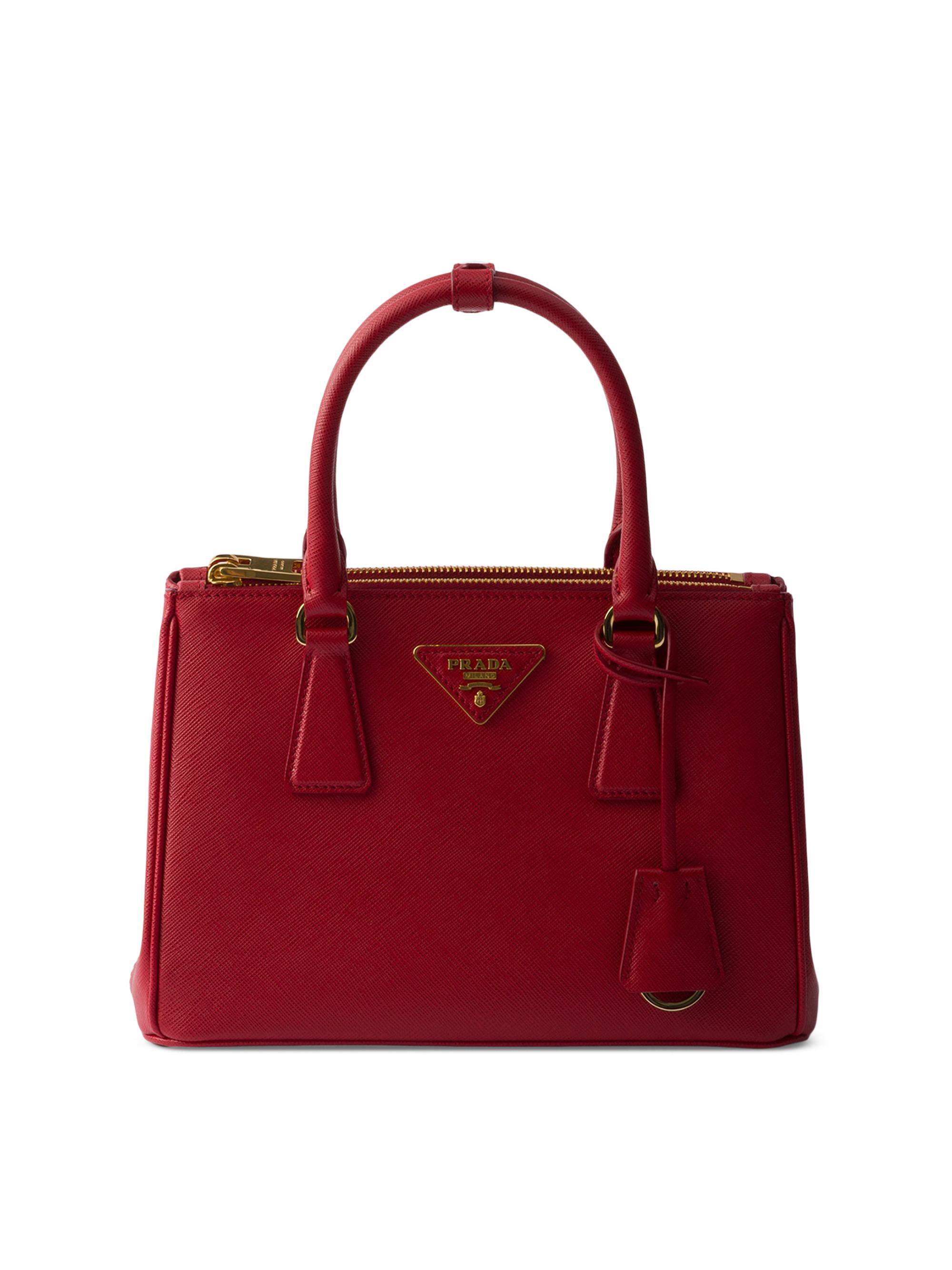 Prada Women's  Galleria Saffiano Leather Top Handle Bag - Red