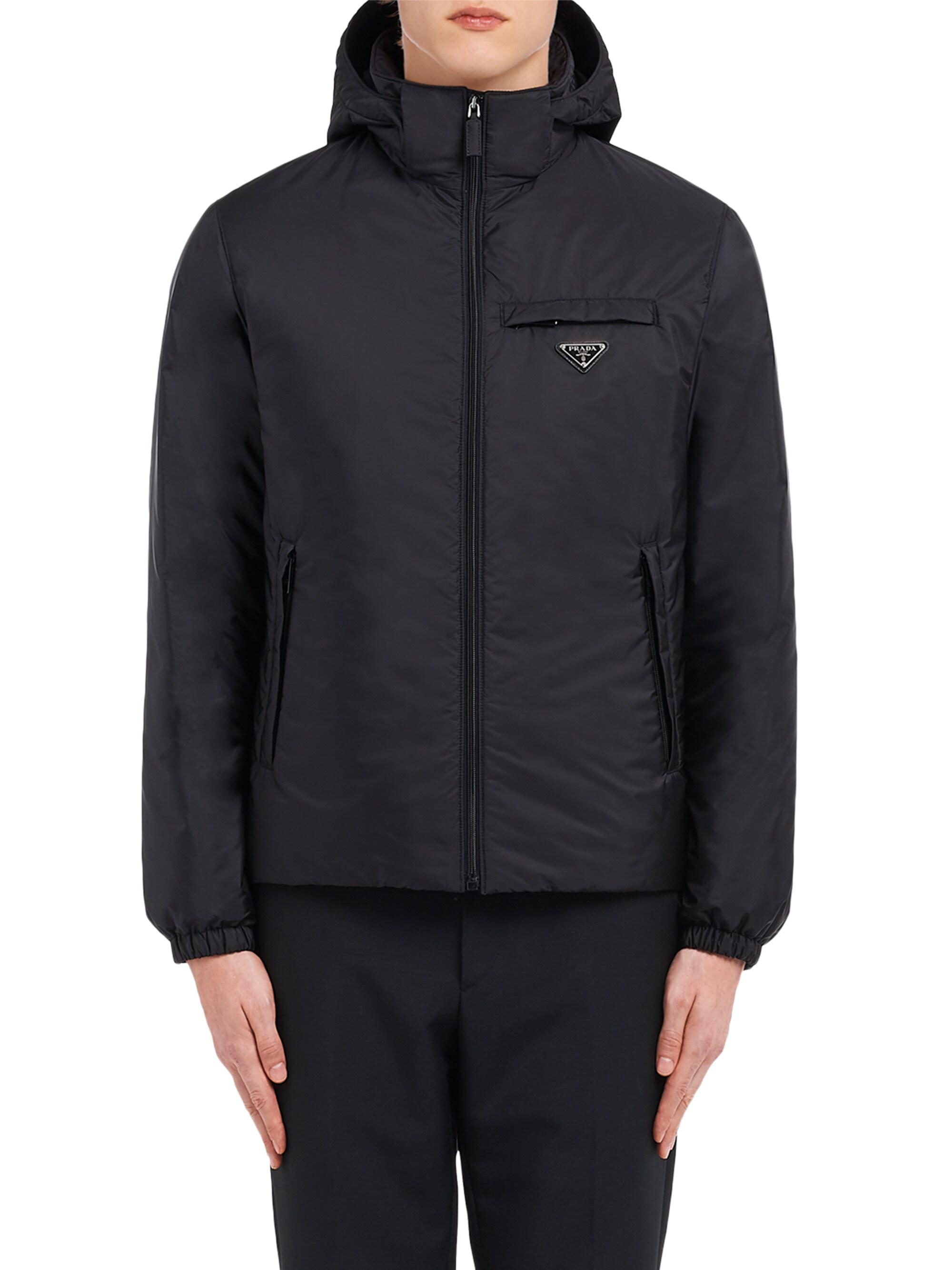 Prada Men's Re-Nylon Puffer Jacket - Black | Thumbnail 2