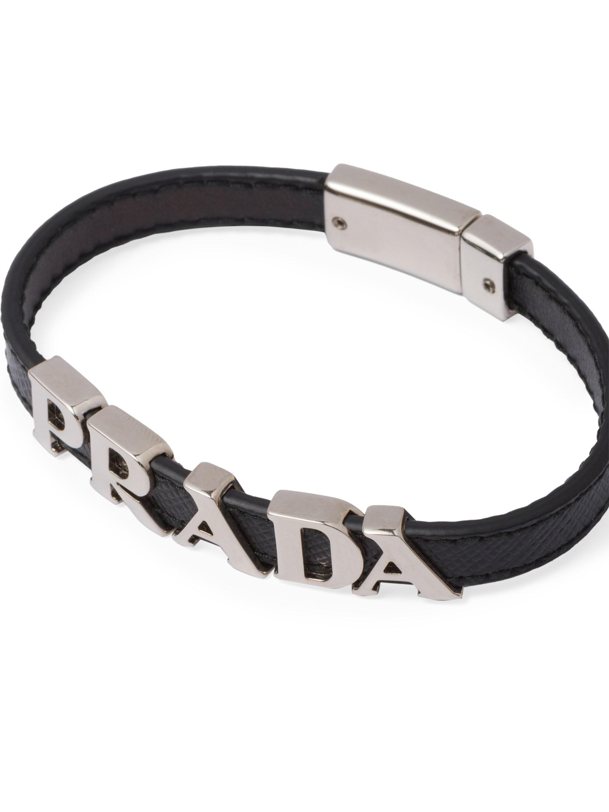 Prada Saffiano Leather Bracelet | Saks Fifth Avenue