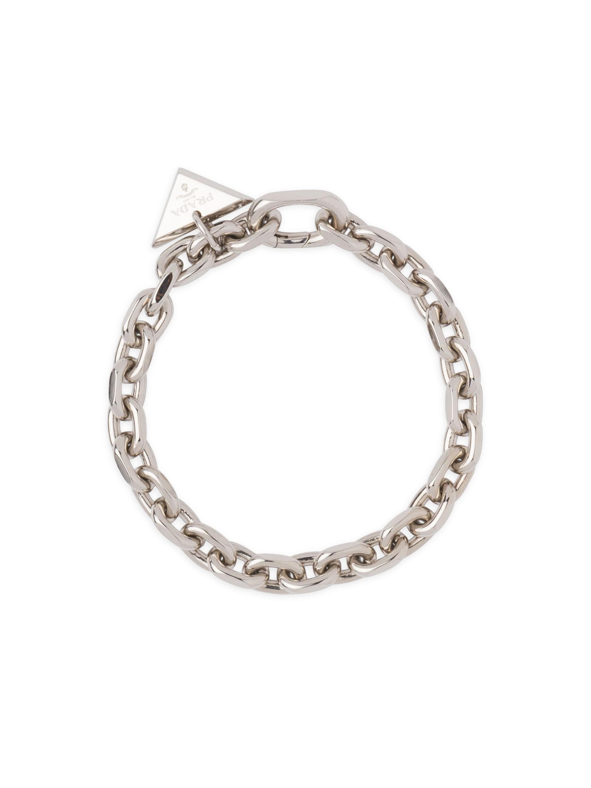 Prada Men's Chain Jewels Bracelet - Silver