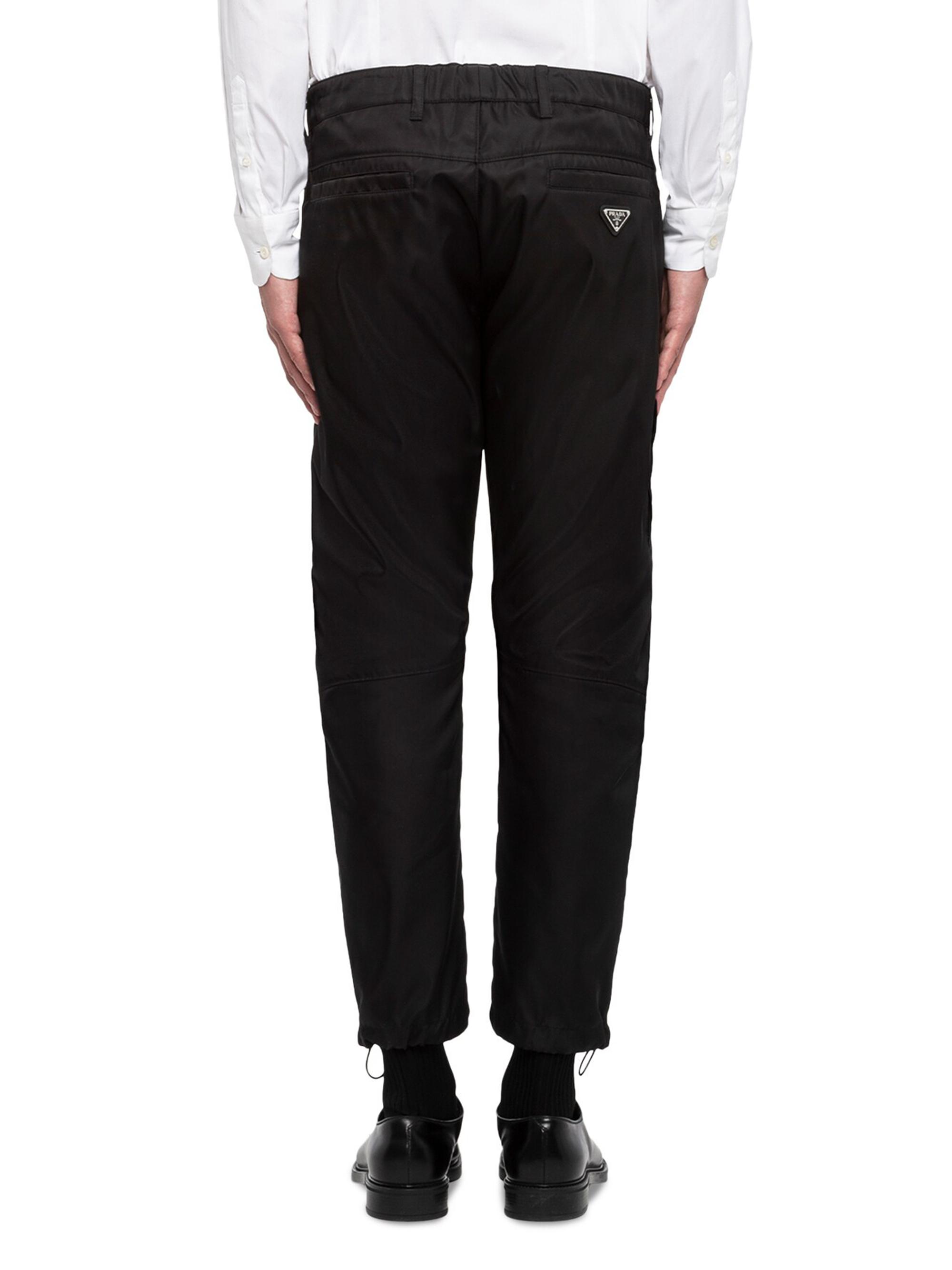Prada Men's Re-Nylon Trousers - Black | Thumbnail 4
