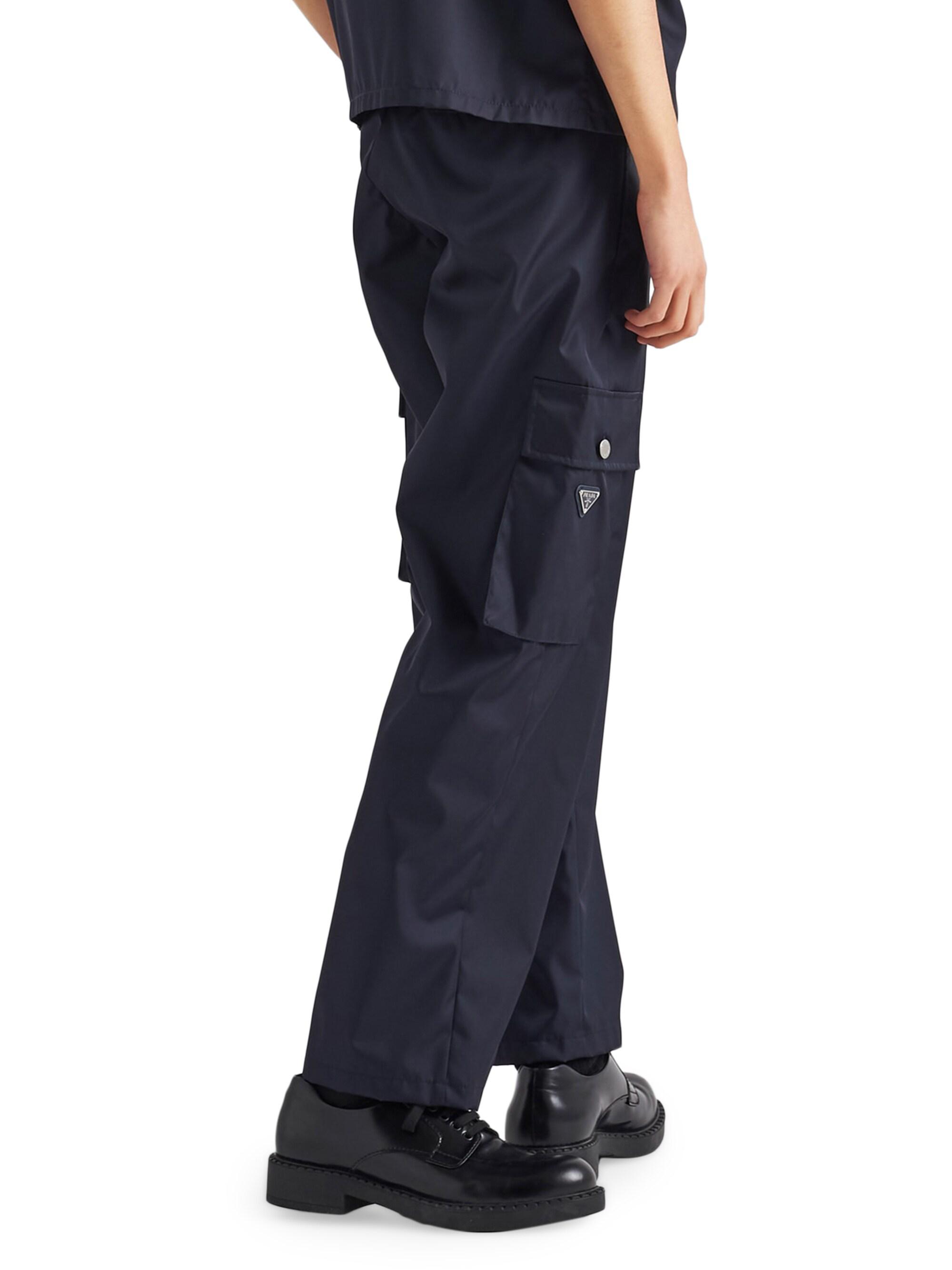 PRADA / Navy Wool Wide Slacks / 09ss Prada 09ss Nylon Straight Pant