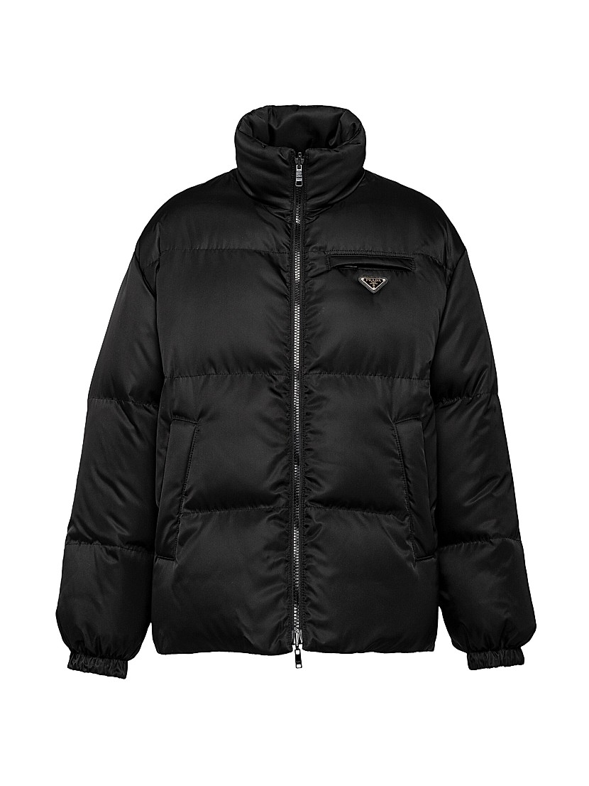 Shop Prada Medium-Length Re-Nylon Down Jacket | Saks Fifth Shop Prada Medium-Length Re-Nylon Down Jacket | Saks Fifth