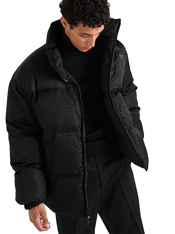 Shop Prada Medium-Length Re-Nylon Down Jacket | Saks Fifth Shop Prada Medium-Length Re-Nylon Down Jacket | Saks Fifth