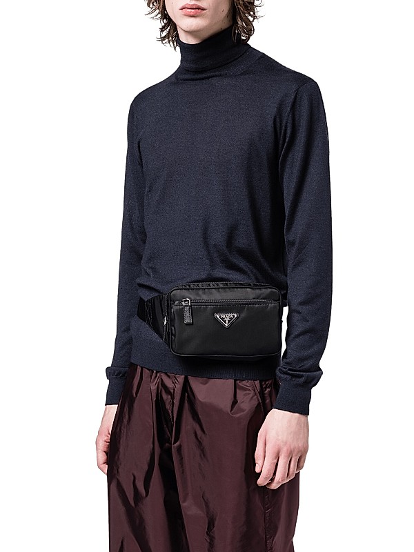 Shop Prada Re-Nylon and Saffiano Leather Belt Bag | Saks Shop Prada Re-Nylon and Saffiano Leather Belt Bag | Saks