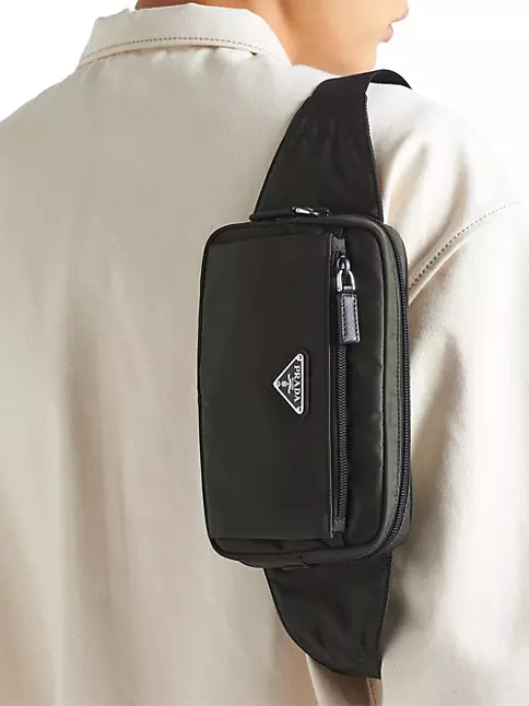 Saffiano leather belt bag