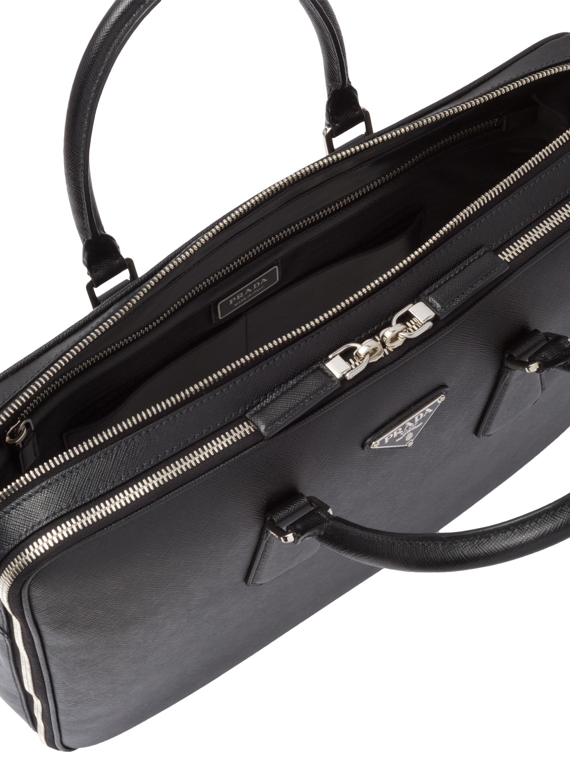 Prada Saffiano Leather Briefcase | Saks Fifth Avenue