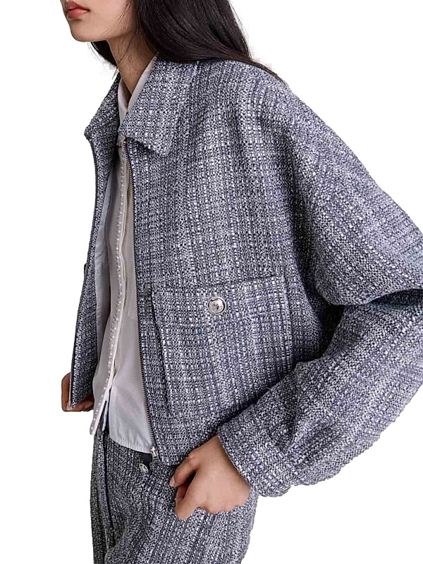 Shop Maje Short Tweed Jacket | Saks Fifth Avenue Shop Maje Short Tweed Jacket | Saks Fifth Avenue