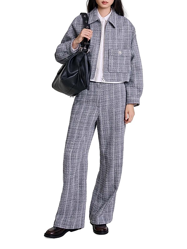 Shop Maje Short Tweed Jacket | Saks Fifth Avenue Shop Maje Short Tweed Jacket | Saks Fifth Avenue