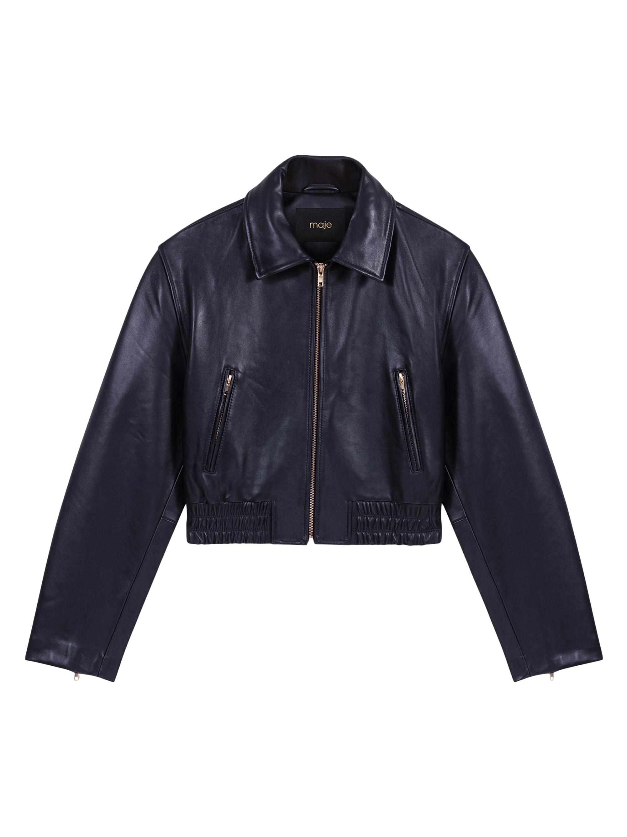 Maje Leather Jacket | Saks Fifth Avenue
