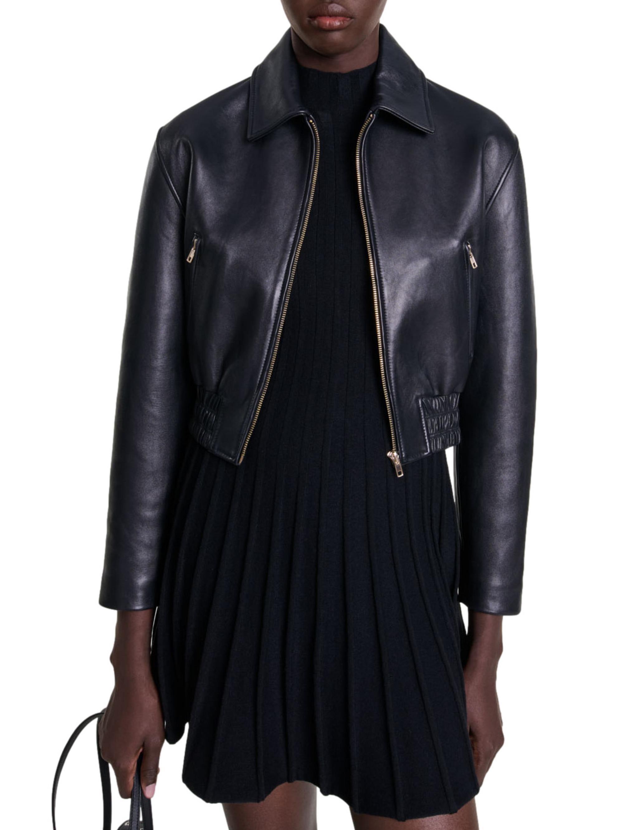 Maje Leather Jacket | Saks Fifth Avenue