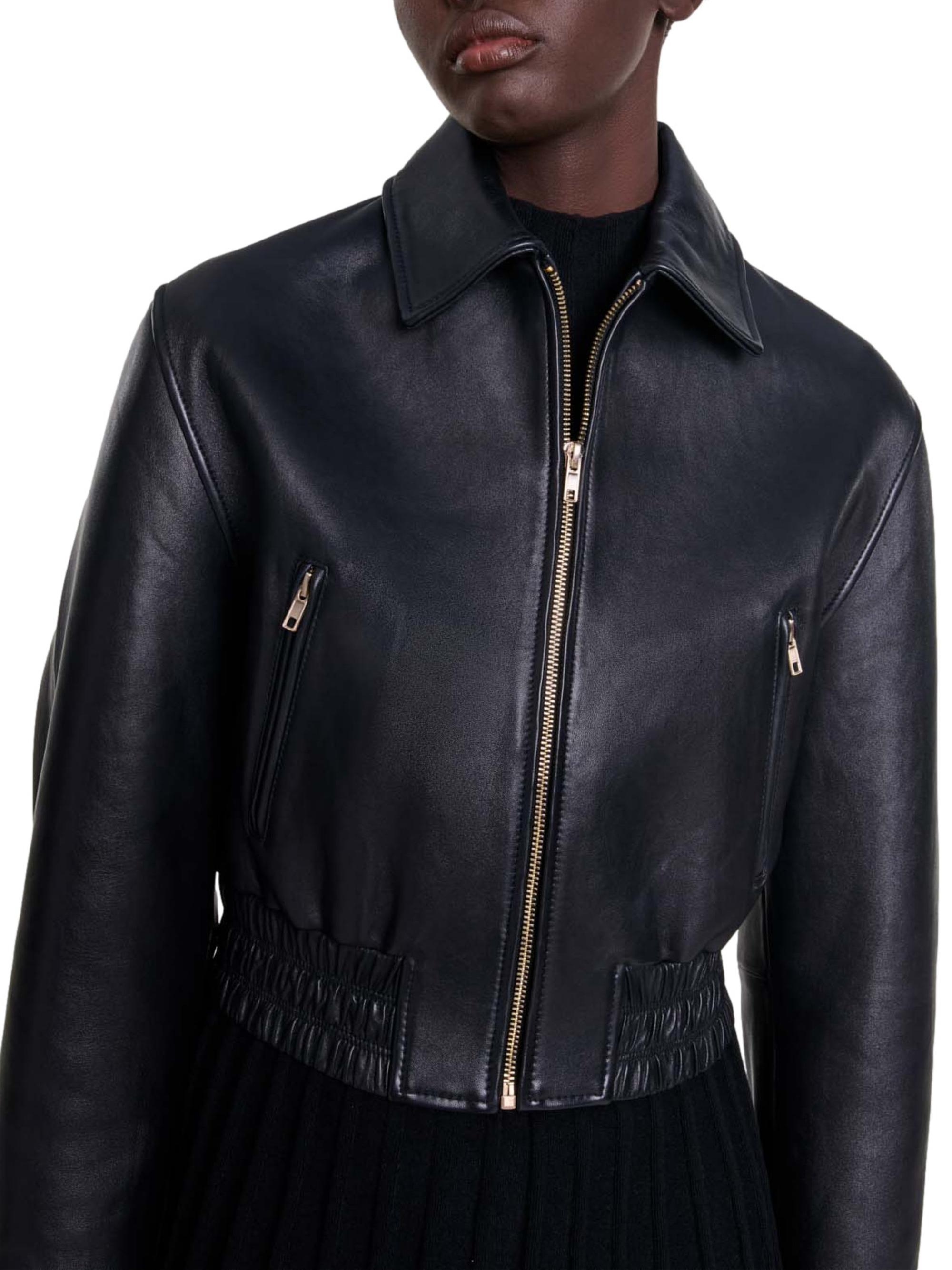 Maje Leather Jacket | Saks Fifth Avenue