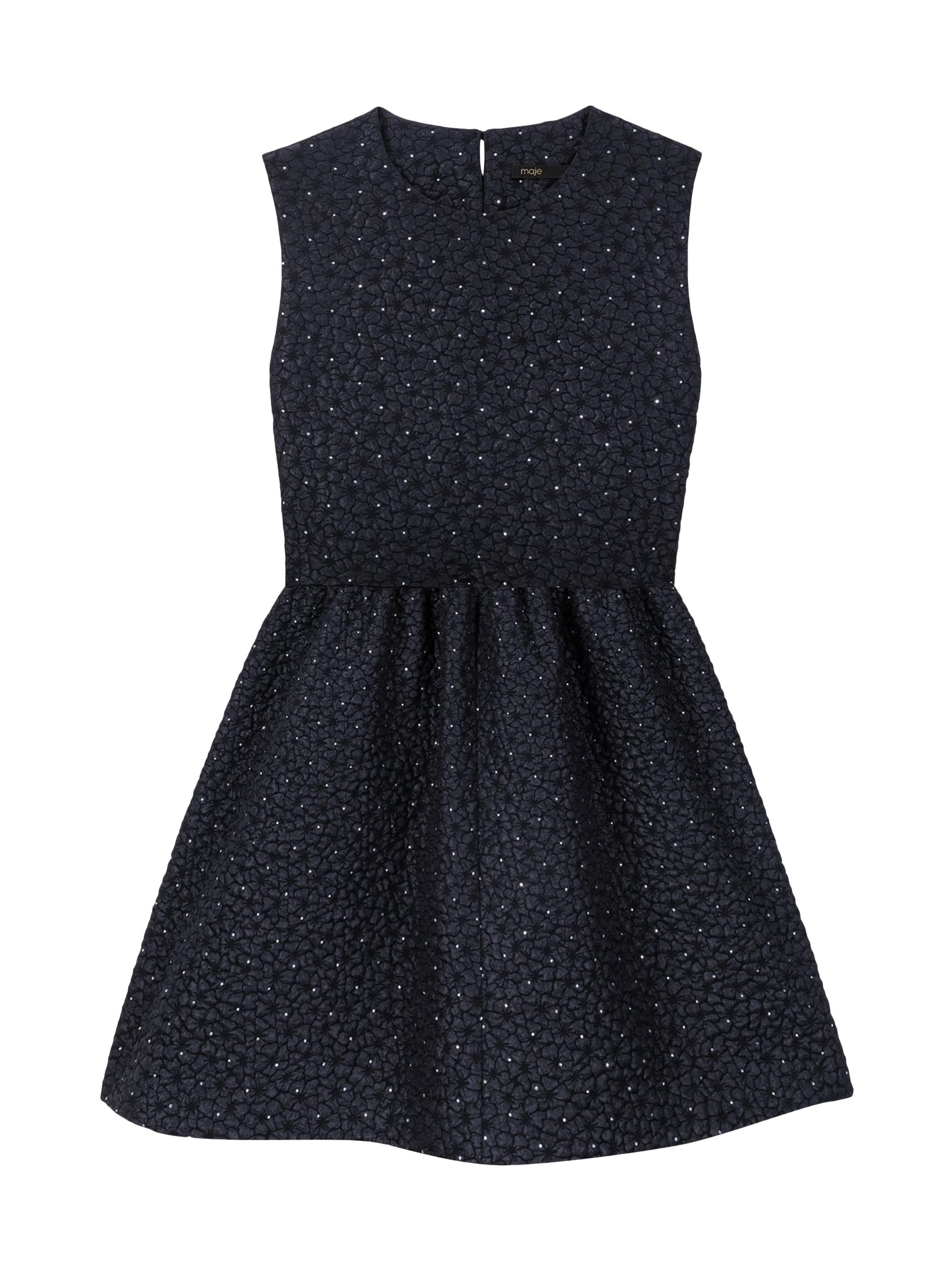 Maje Women's Rhinestone Playsuit Dress - Black