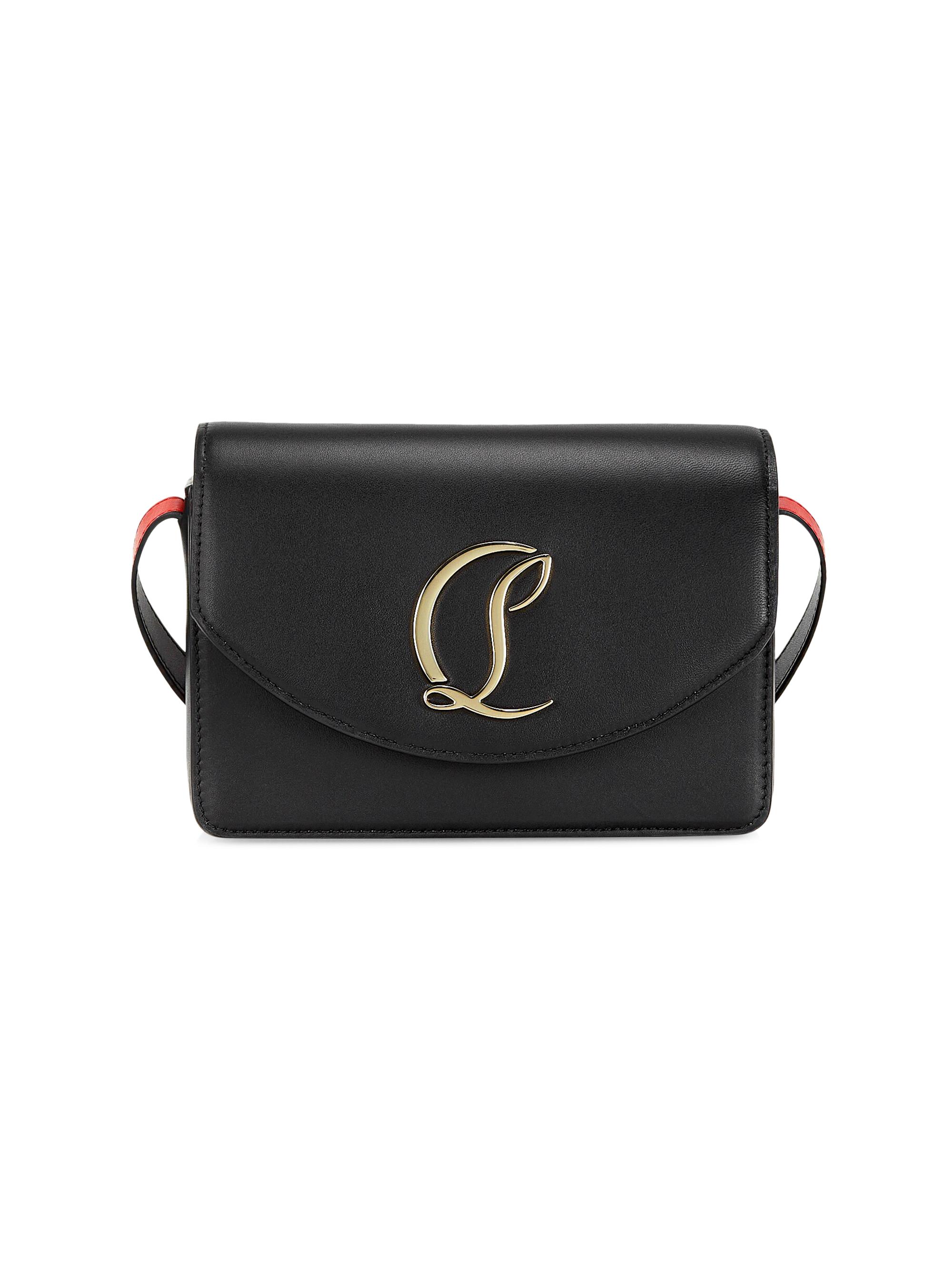 Christian Louboutin Women's  Loubi54 Leather Crossbody Bag - Black
