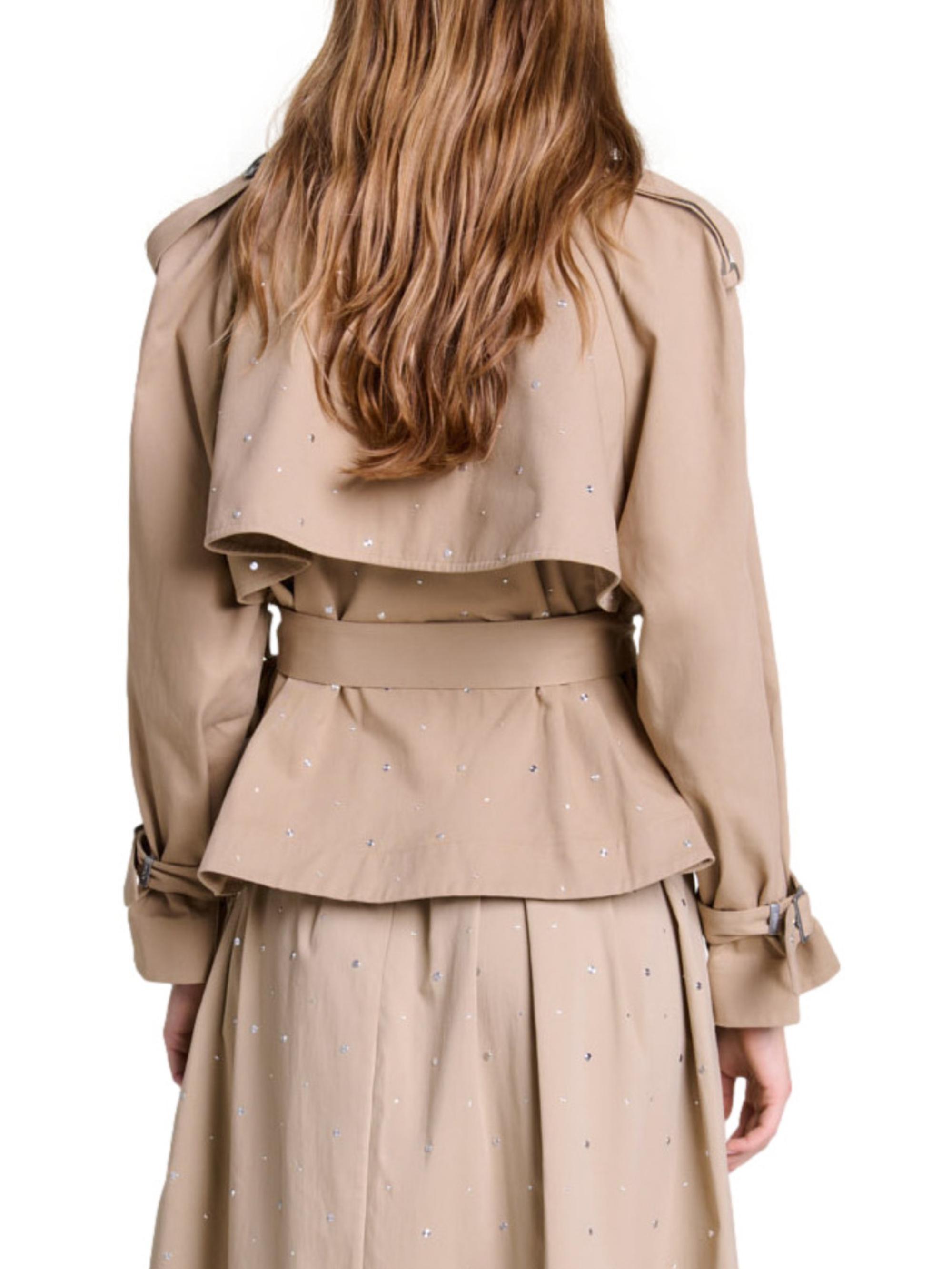 Maje Short Studded Trench Jacket | Saks Fifth Avenue