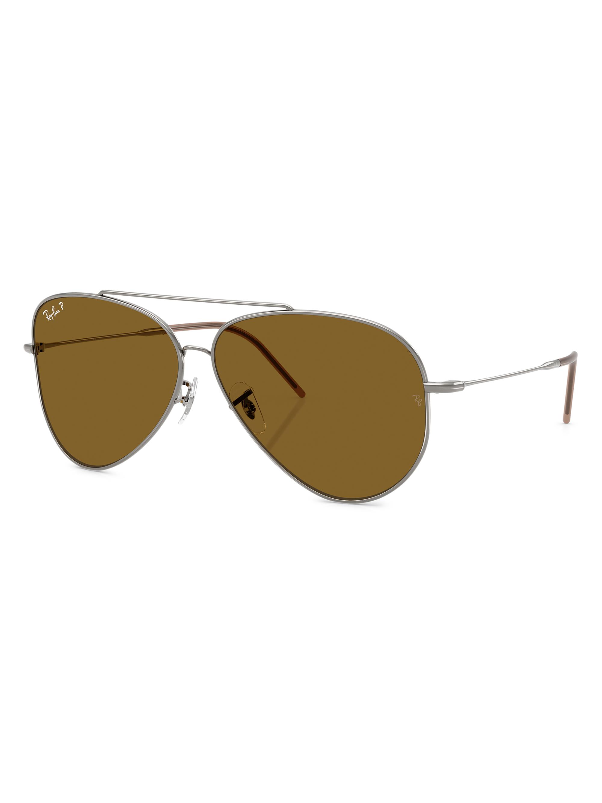 Ray-Ban Men's RBR0101S 59MM Reverse Aviator Sunglasses - Dark Brown | Thumbnail 6