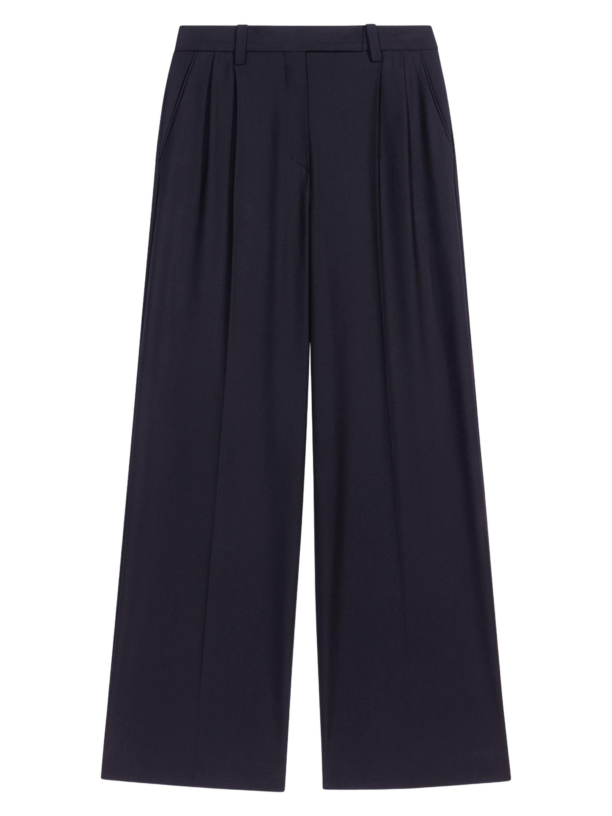 Maje Women's Wide Leg Suit Trousers - Black