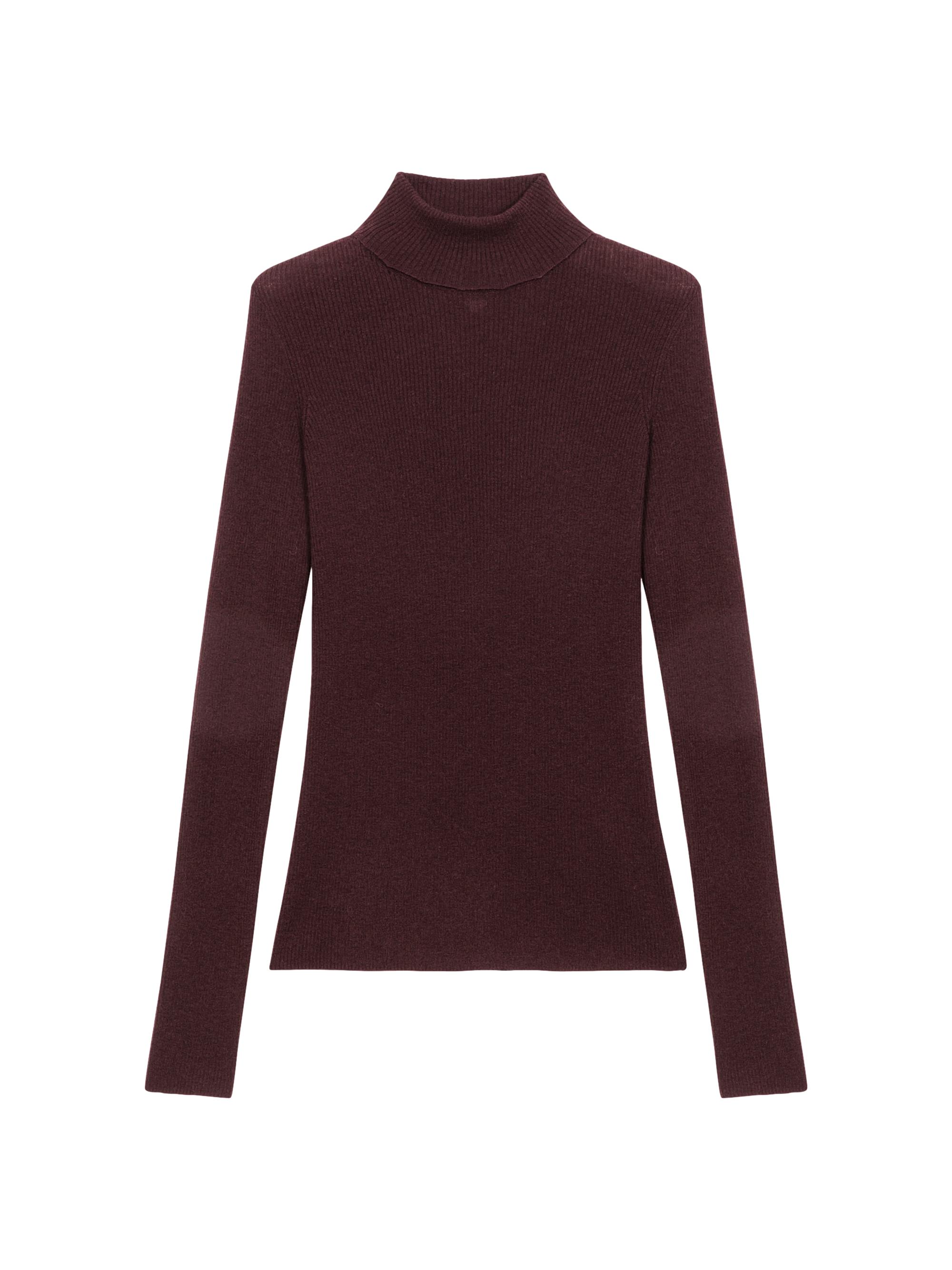 Maje Women's Wool and Silk Jumper - Brown