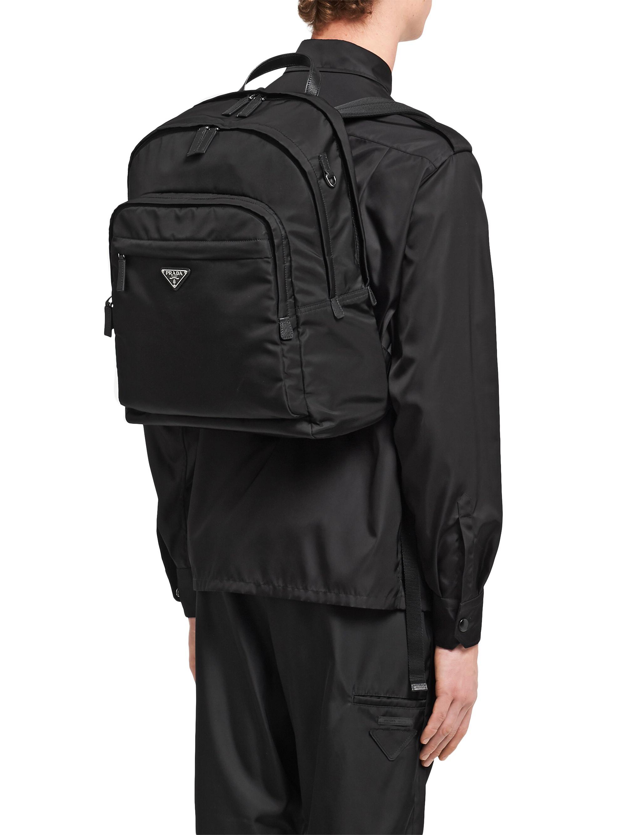 Prada Re-Nylon And Saffiano Leather Backpack | Saks Fifth Avenue