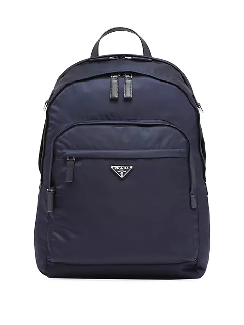 Shop PRADA RE NYLON Nylon and Saffiano Leather Backpack (2VZ135) by  Fuchsia☆