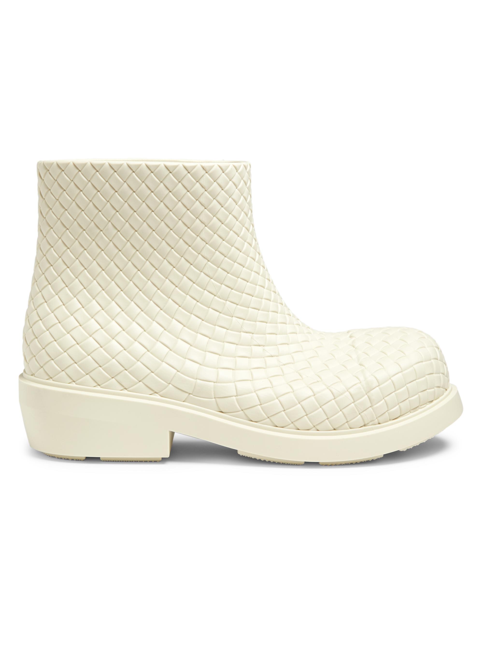 Bottega Veneta Men's Fireman Ankle Boots - Sea Salt