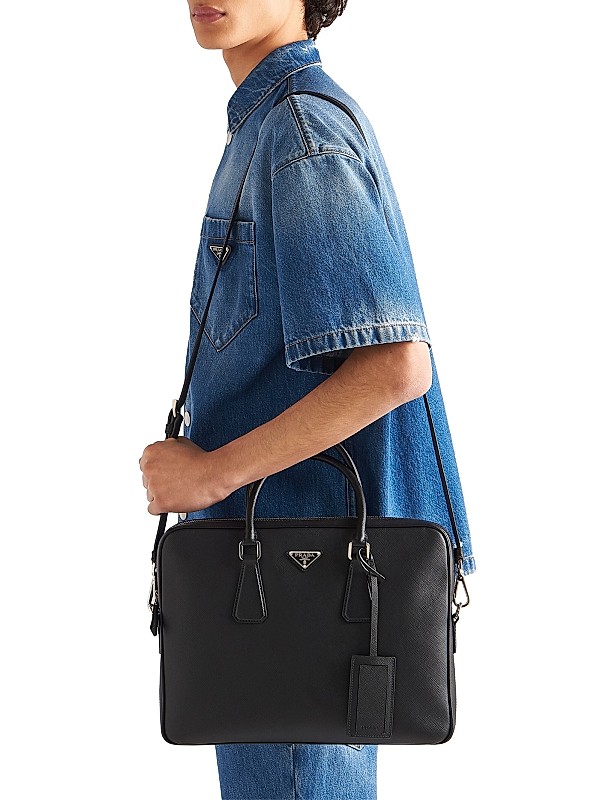 Shop Prada Saffiano Leather Work Bag | Saks Fifth Avenue Shop Prada Saffiano Leather Work Bag | Saks Fifth Avenue