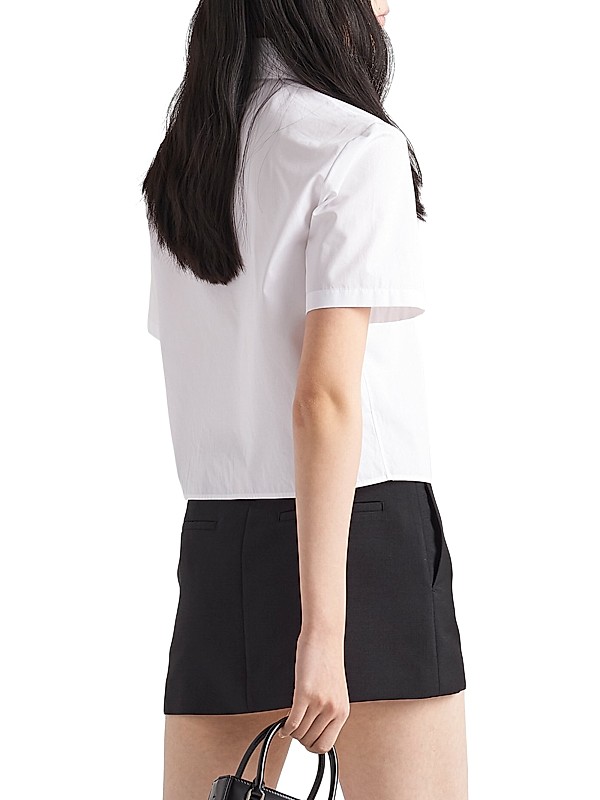 Shop Prada Poplin Shirt | Saks Fifth Avenue Shop Prada Poplin Shirt | Saks Fifth Avenue