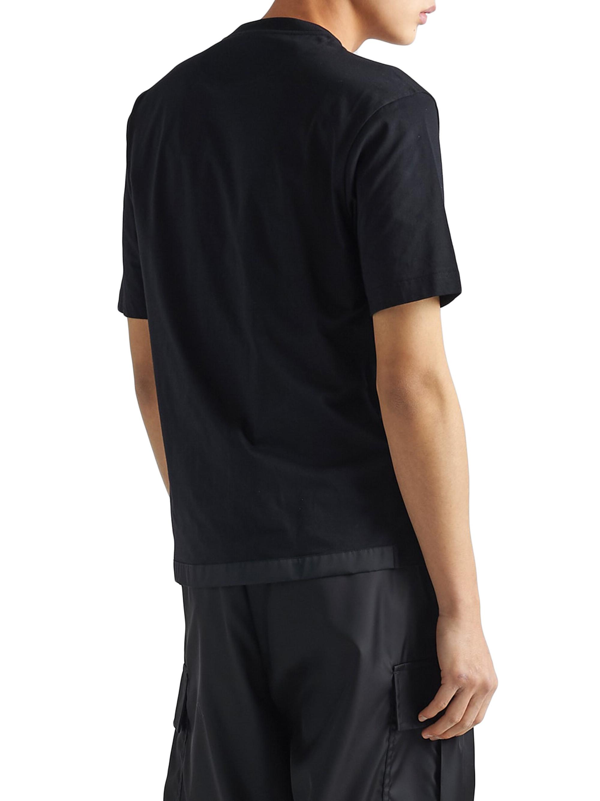 Shop Prada Re-Nylon And Jersey T-Shirt | Saks Fifth Avenue