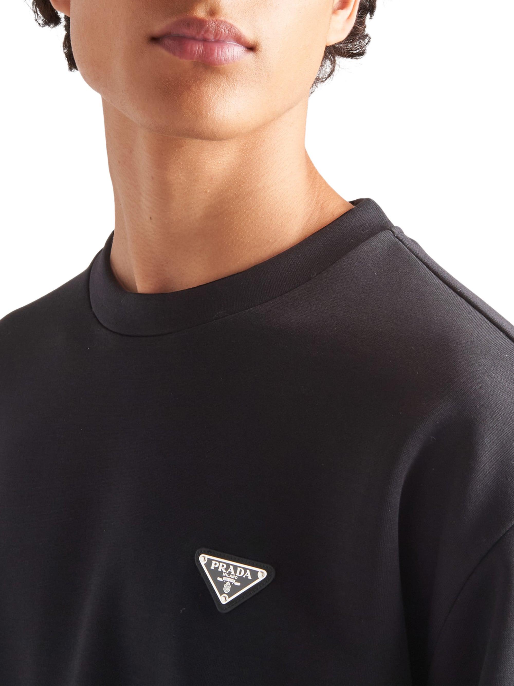 PRADA スエット Prada Technical Cotton Sweatshirt | Saks Fifth Avenue