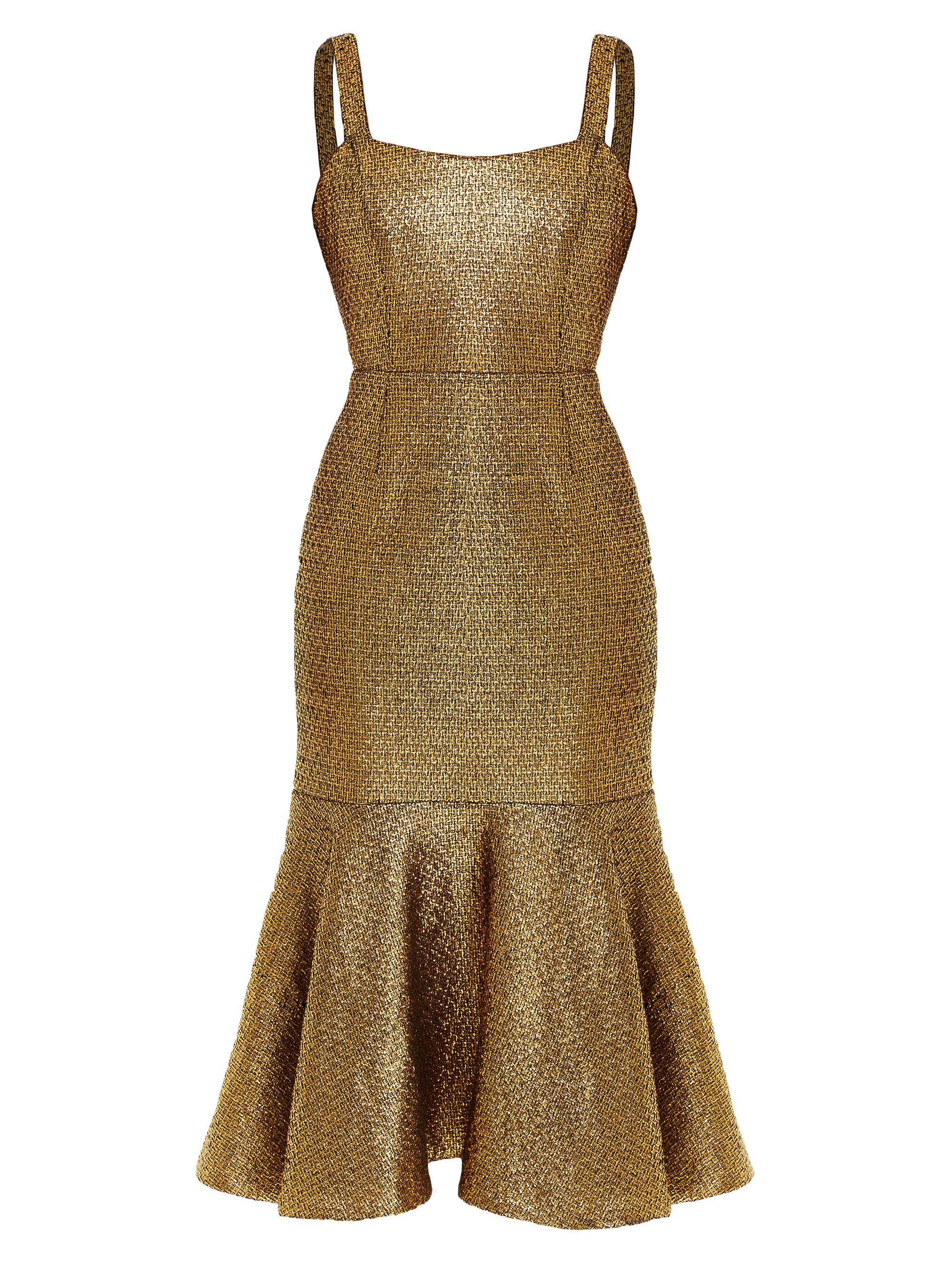 Mestiza New York Women's Jody Metallic Cotton-Blend Midi-Dress - Metallic Tweed