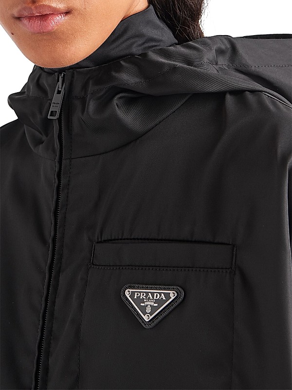 Shop Prada Re-Nylon Cropped Jacket | Saks Fifth Avenue Shop Prada Re-Nylon Cropped Jacket | Saks Fifth Avenue
