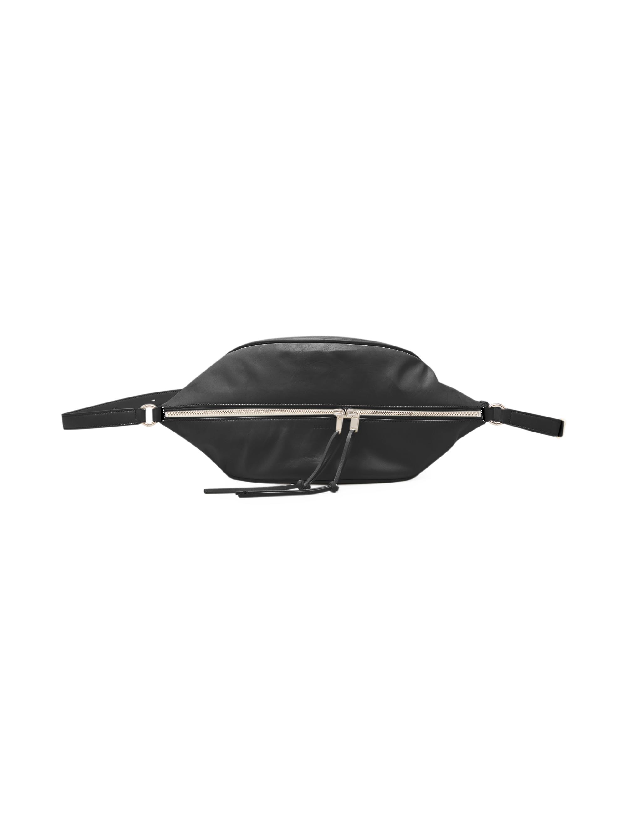 Jil Sander Men's Taco  Leather Crossbody Bag - Eggshell