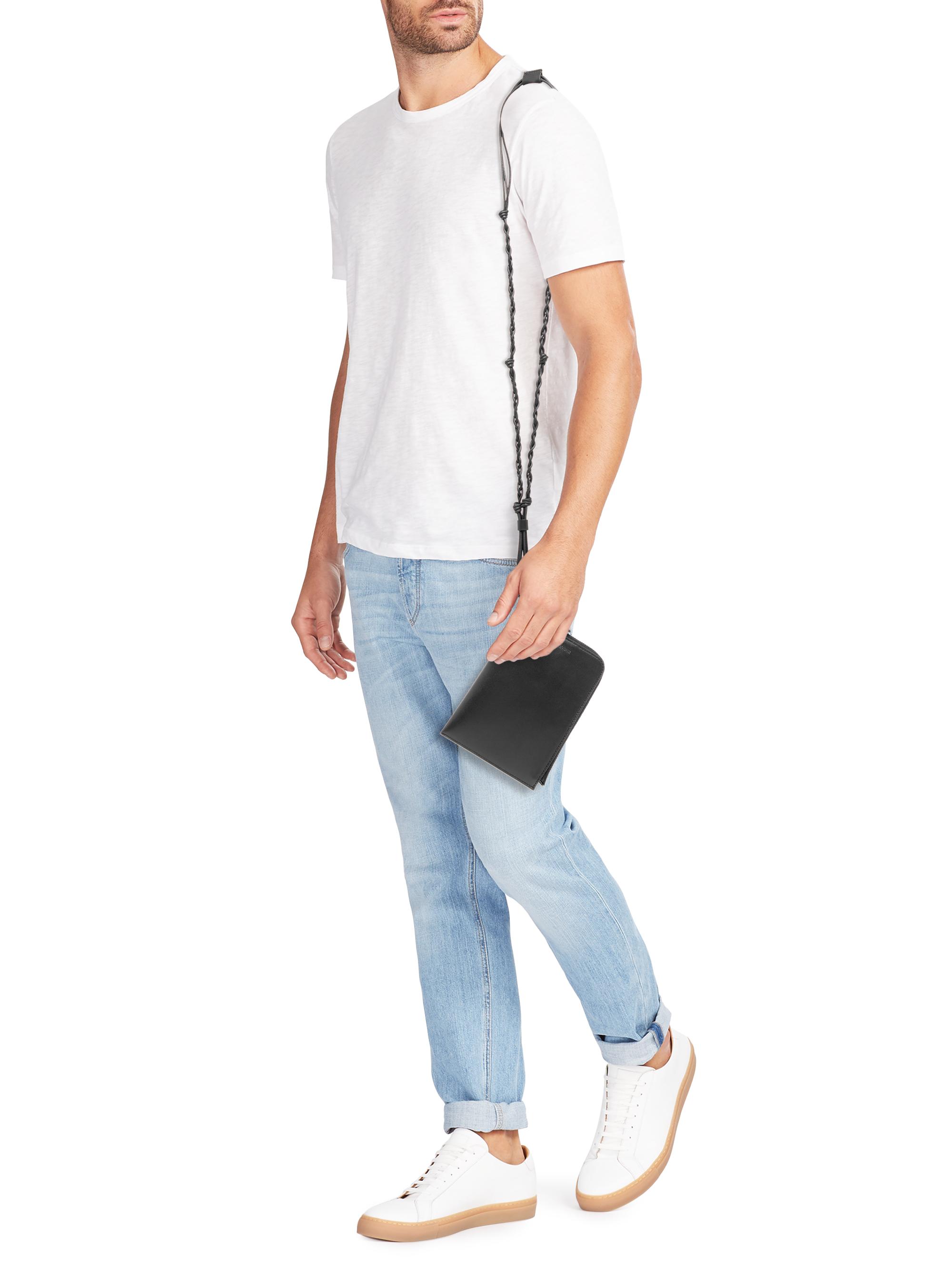 Shop Jil Sander Tangle Small Leather Passport Holder | Saks Fifth  