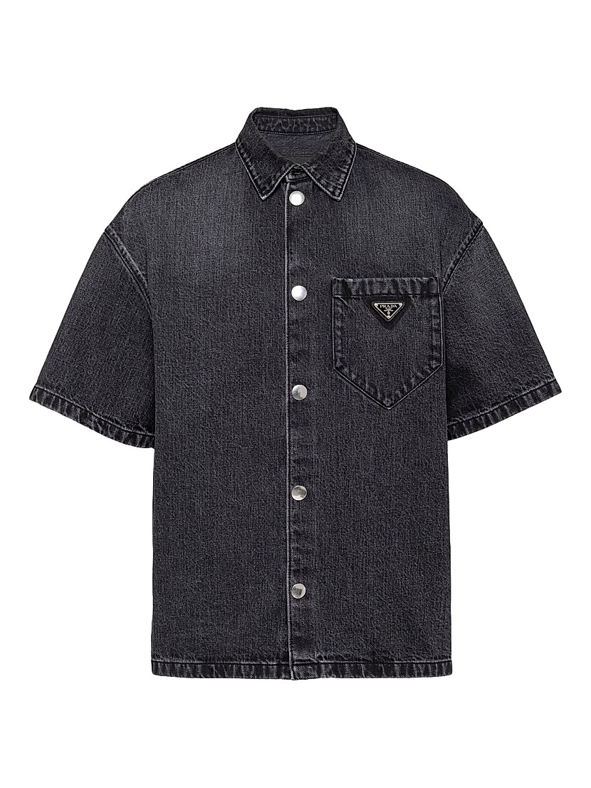 Shop Prada Denim Shirt | Saks Fifth Avenue Shop Prada Denim Shirt | Saks Fifth Avenue