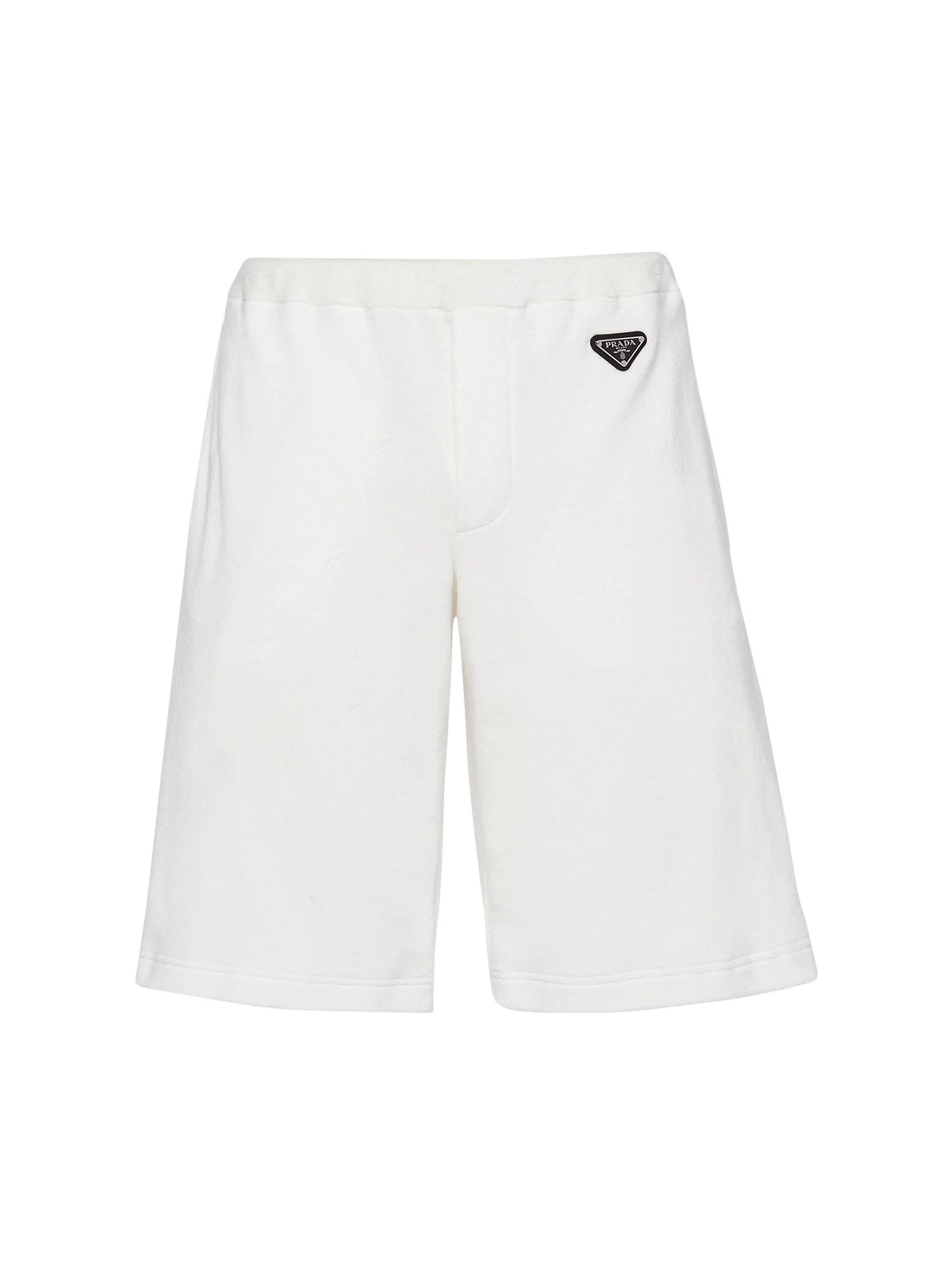 Prada Men's Terry Bermudas - White