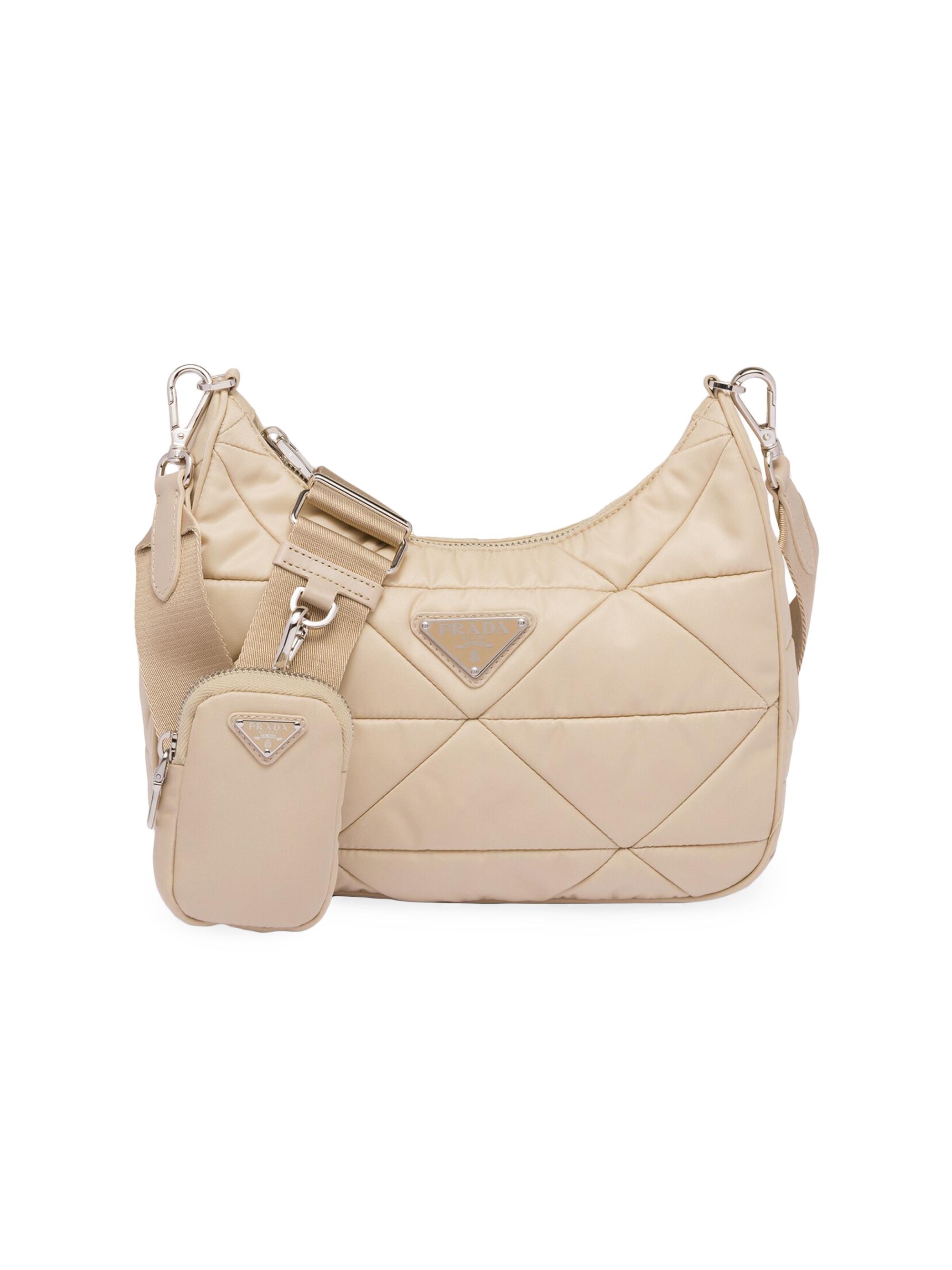 Prada Women's Padded Re-Nylon Shoulder Bag - Black